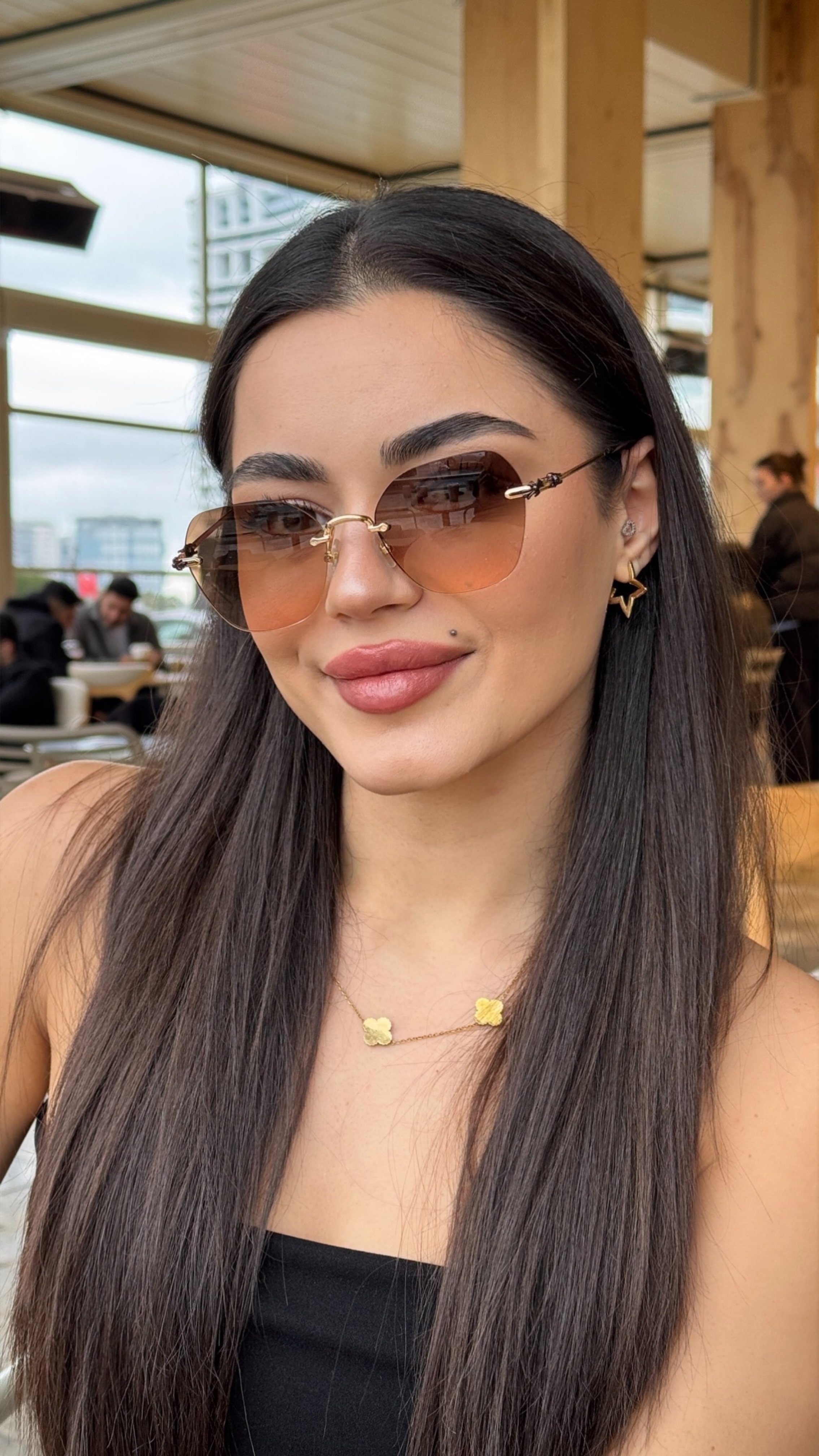 Ritika Güneş Gözlüğü - Yeşil Kahve Degrade