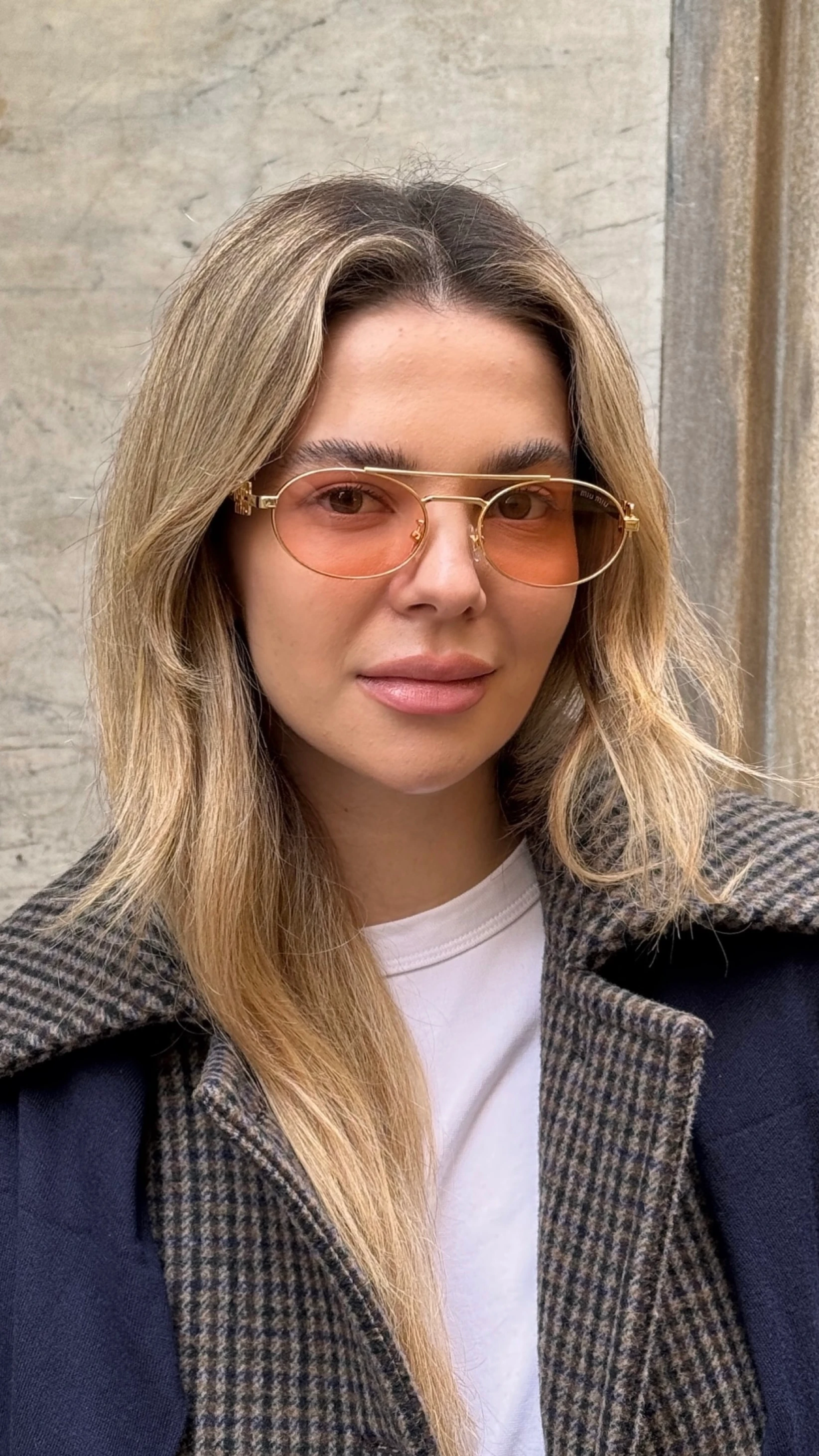 Booly Güneş Gözlüğü - Gold Pembe