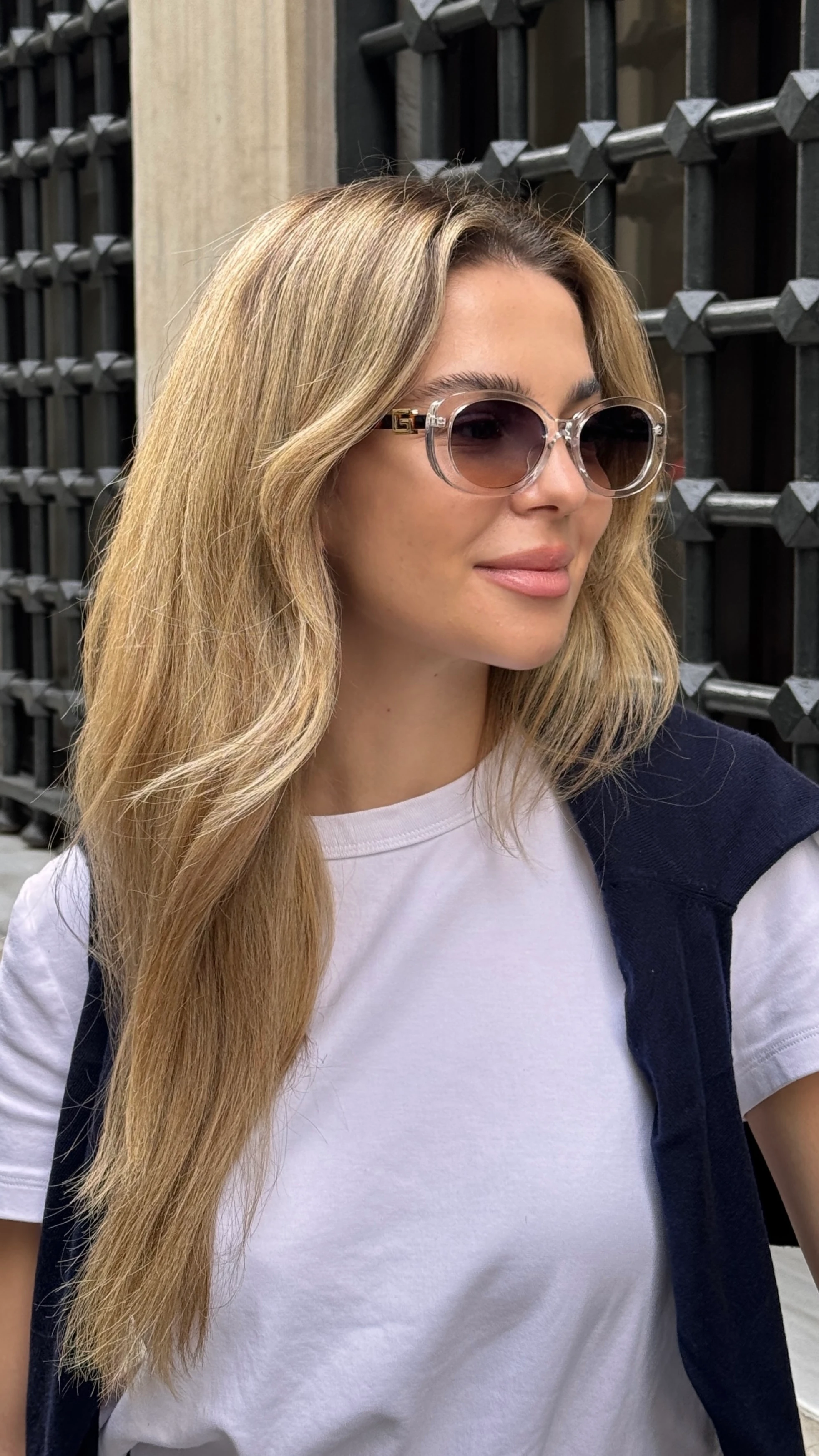 Crone Güneş Gözlüğü Şeffaf Leopar