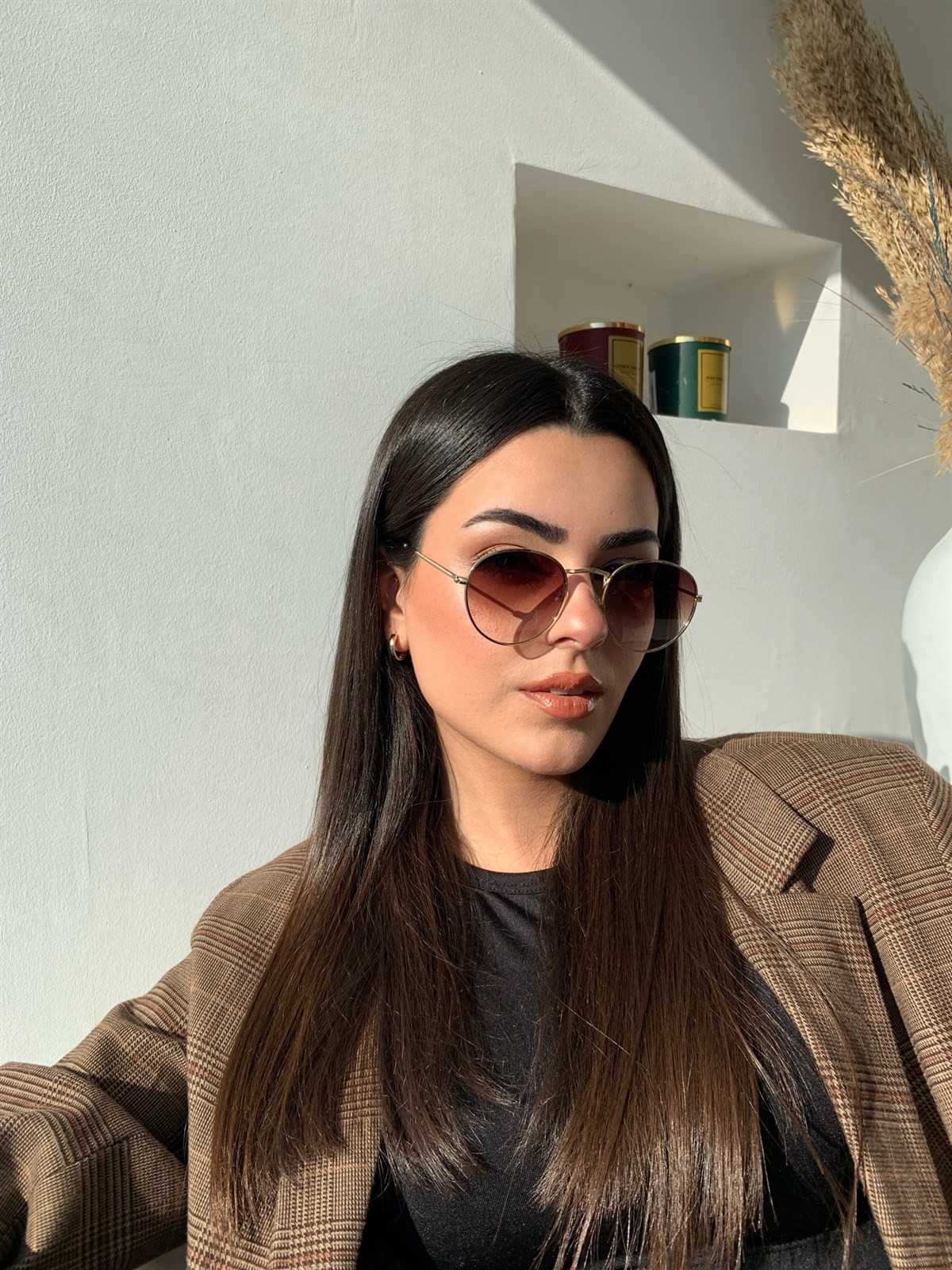 Brome  Güneş Gözlüğü Kahverengi