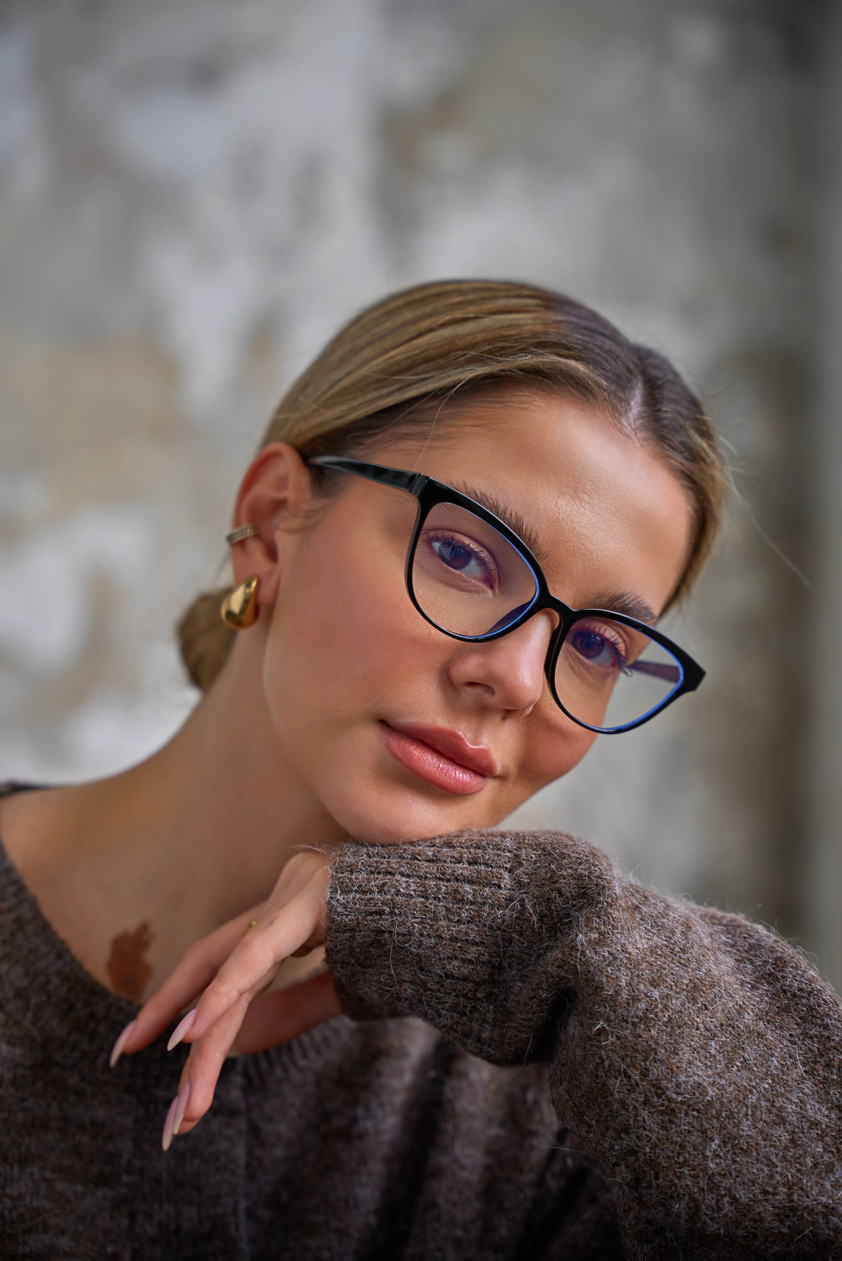 Cunda Mavi Işık Koruyucu Gözlük Siyah