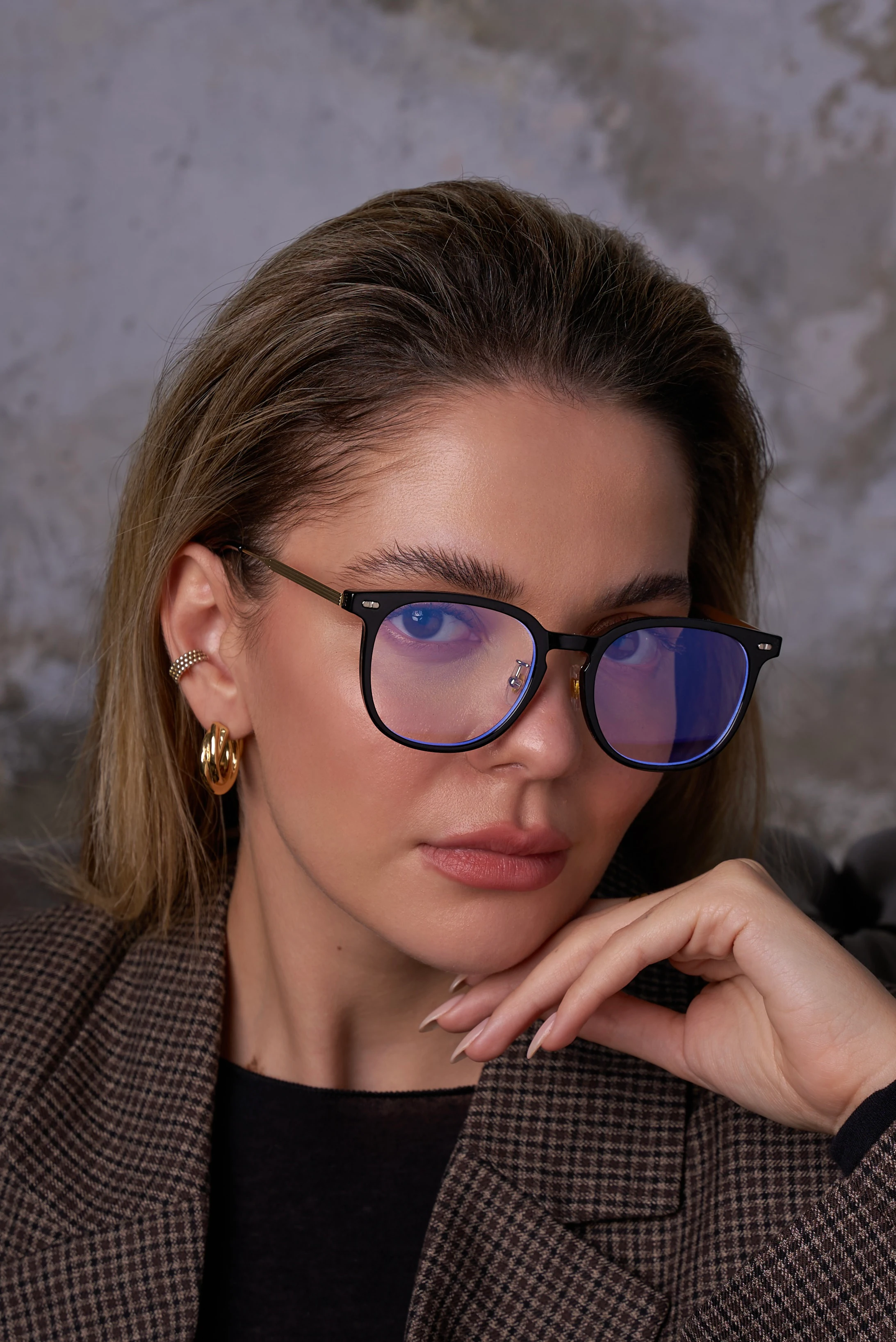 Galo Mavi Işık Koruyucu Gözlük - Siyah