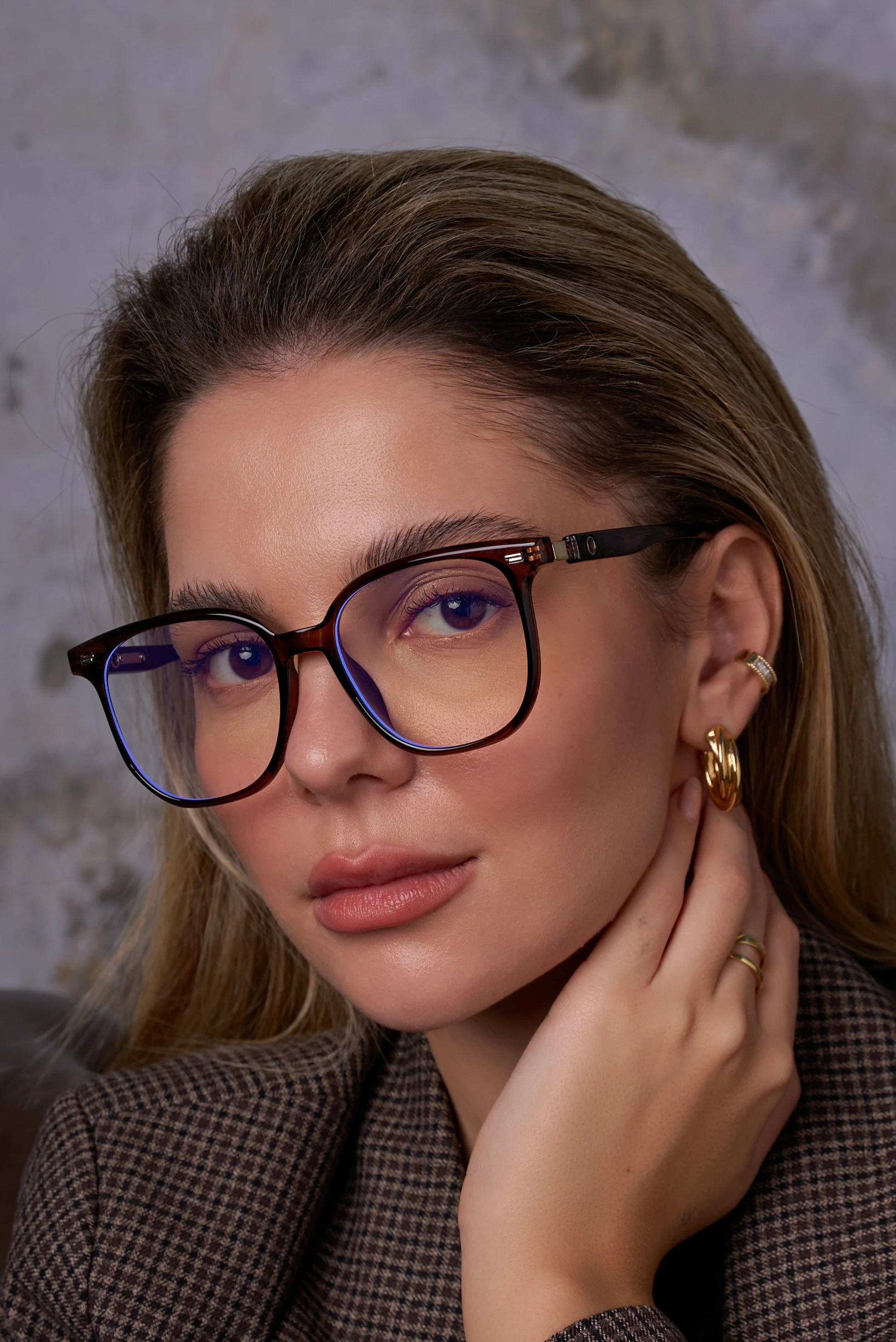 Cardi Mavi Işık Koruyucu Gözlük - Kahverengi