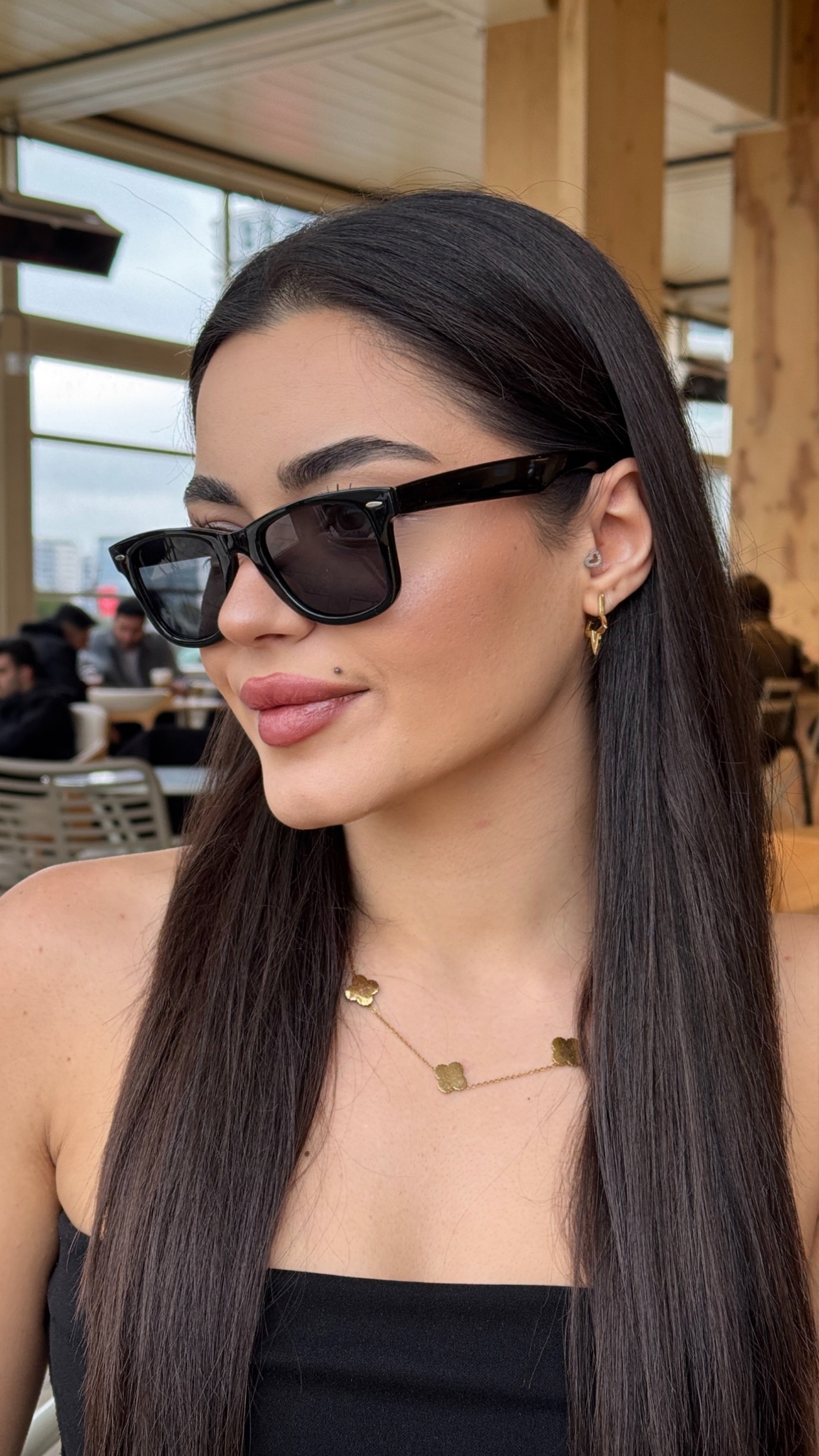 Rayb Güneş Gözlüğü Siyah Çerçeve Siyah Cam