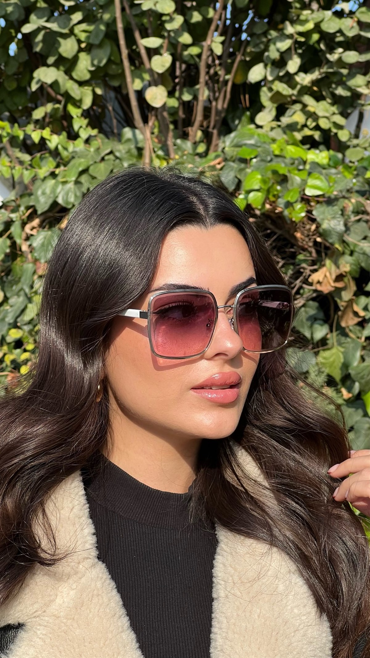 Kemi Güneş Gözlüğü Degradeli Beyaz Saplı