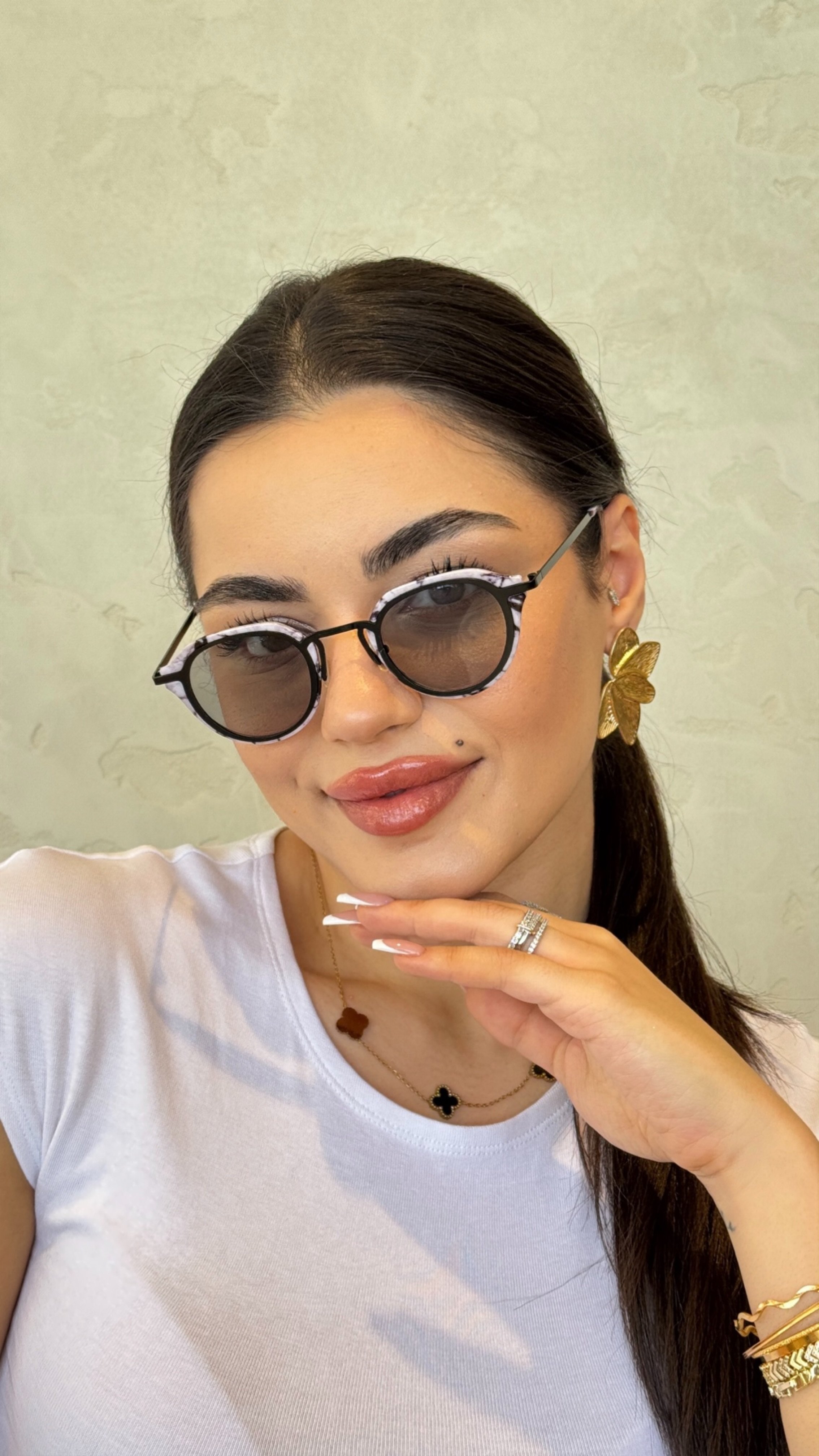 Bumble Güneş Gözlüğü - Mermer Desen
