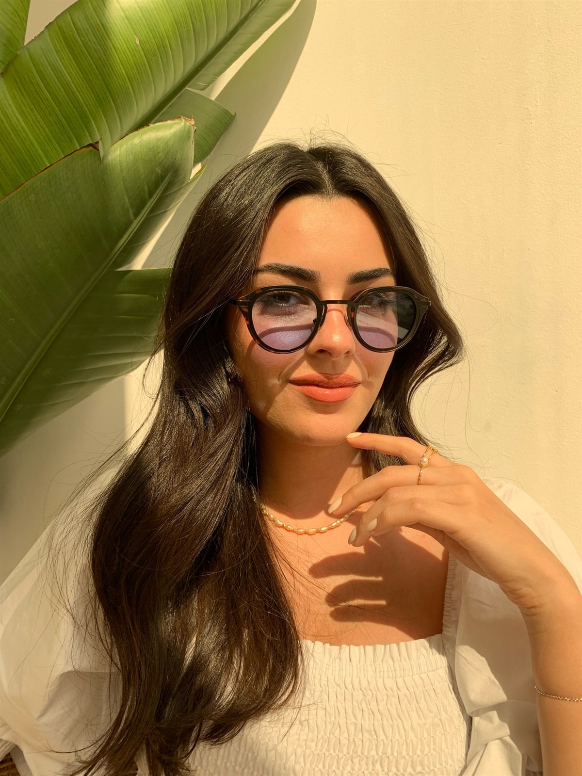 Bumble Güneş Gözlüğü Leoparlı Mavi