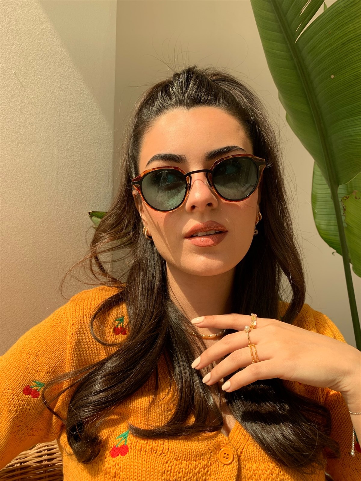 Bumble Güneş Gözlüğü Leoparlı Koyu Yeşil