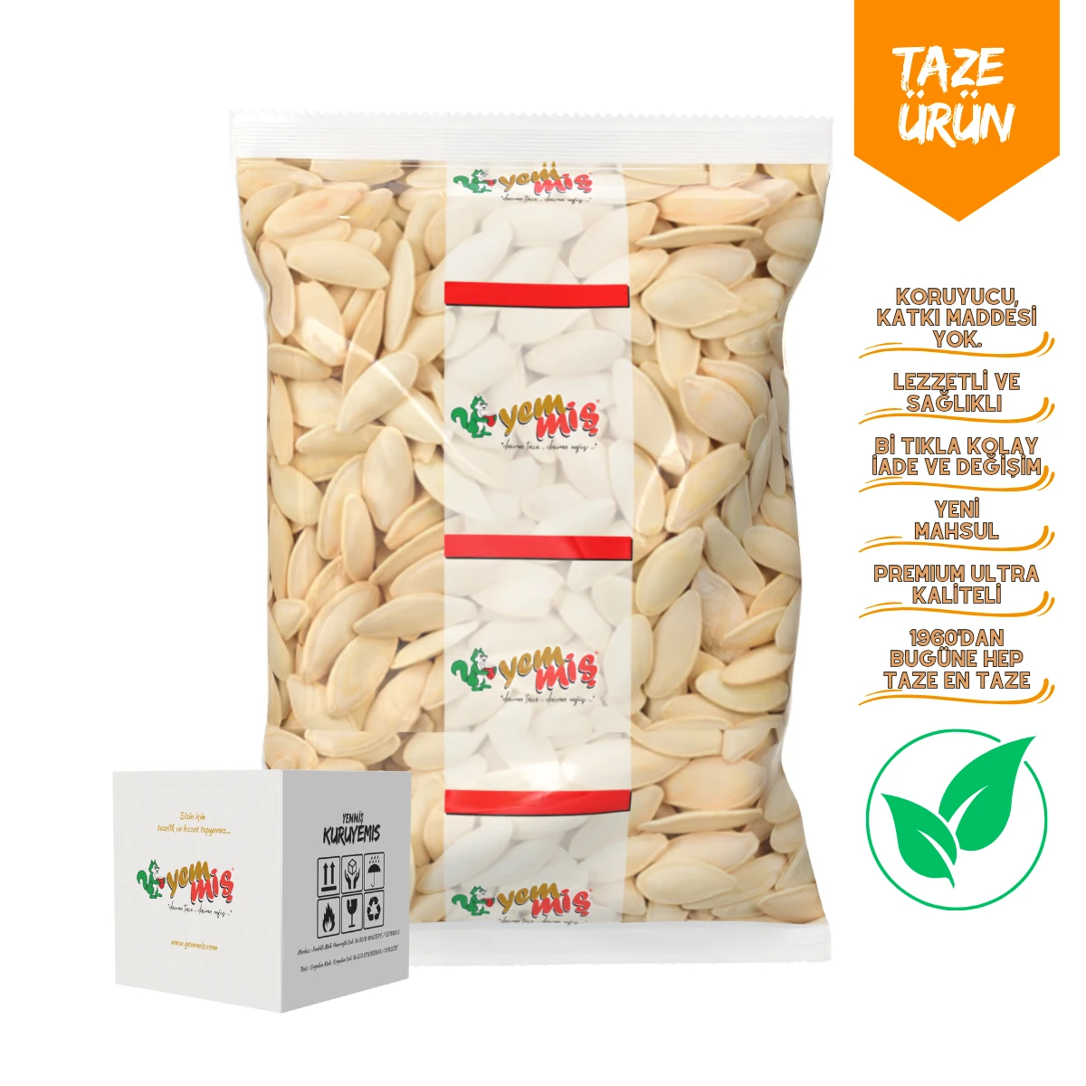 Kabak Çekirdeği Kavrulmuş Tuzsuz - Yemmiş