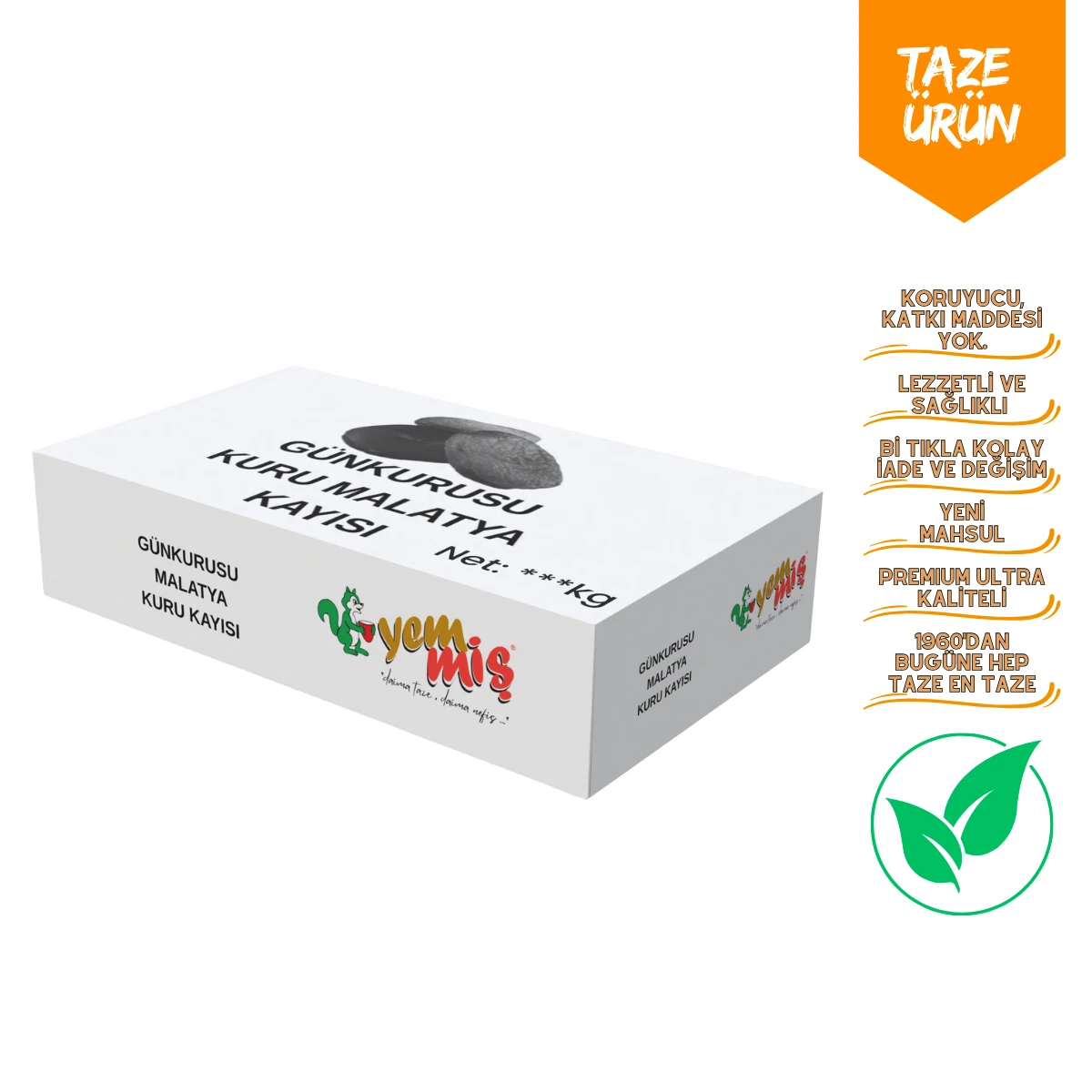 Gün Kurusu Malatya Kayısı 5Kg- Yemmiş