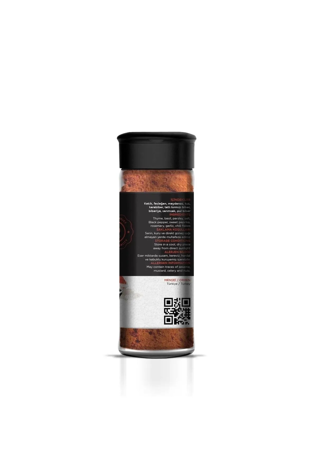 Spicy American Köfte Çeşnisi / Spicy American Seasoning 50 Gr. Sağlıklı Cam Şişe