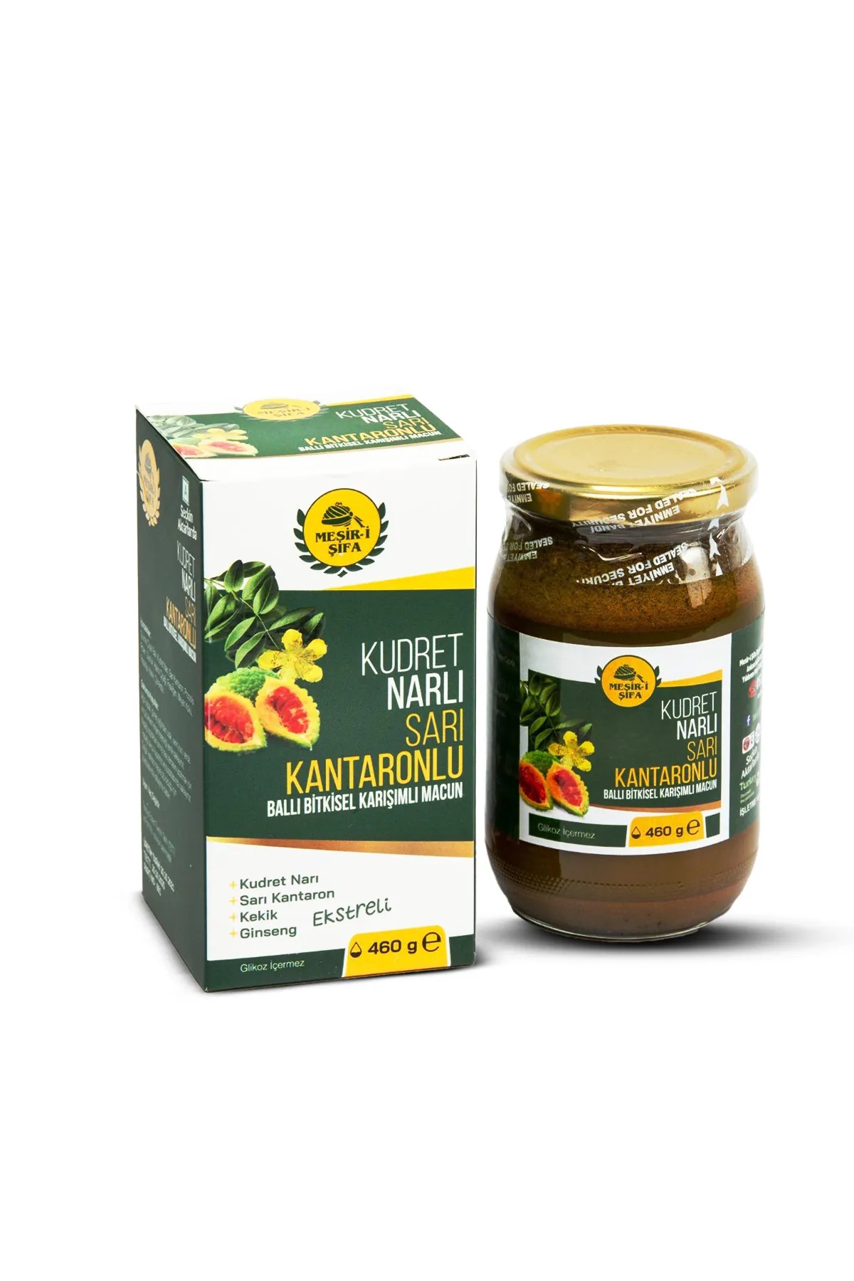 Kudret Narlı Sarı Kantaronlu Bitkisel Macun 460 g