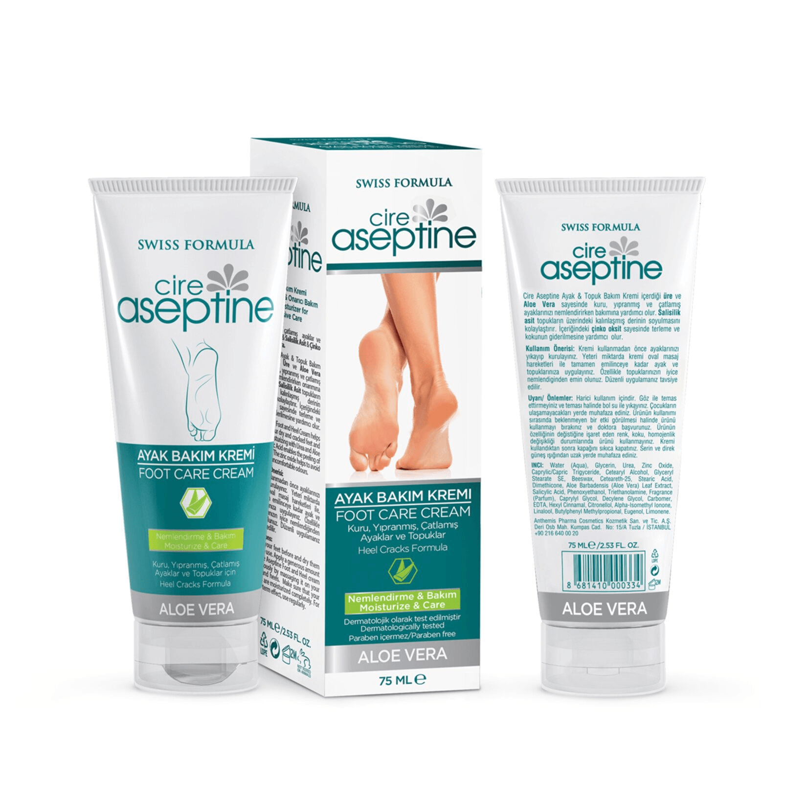 Cire Aseptine Ayak Kremi 75 Ml