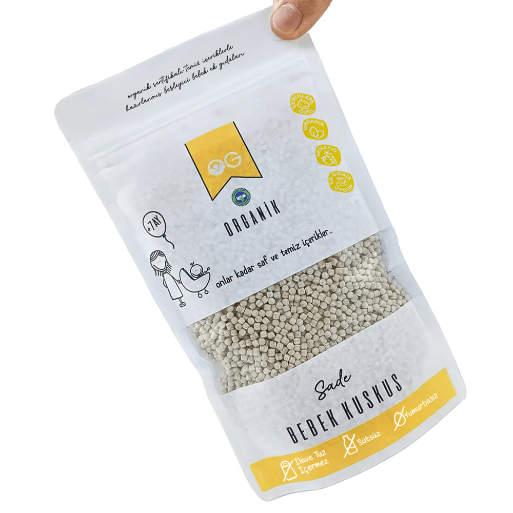 Organik Sade Bebek Kuskus 250 Gr +6 Ay