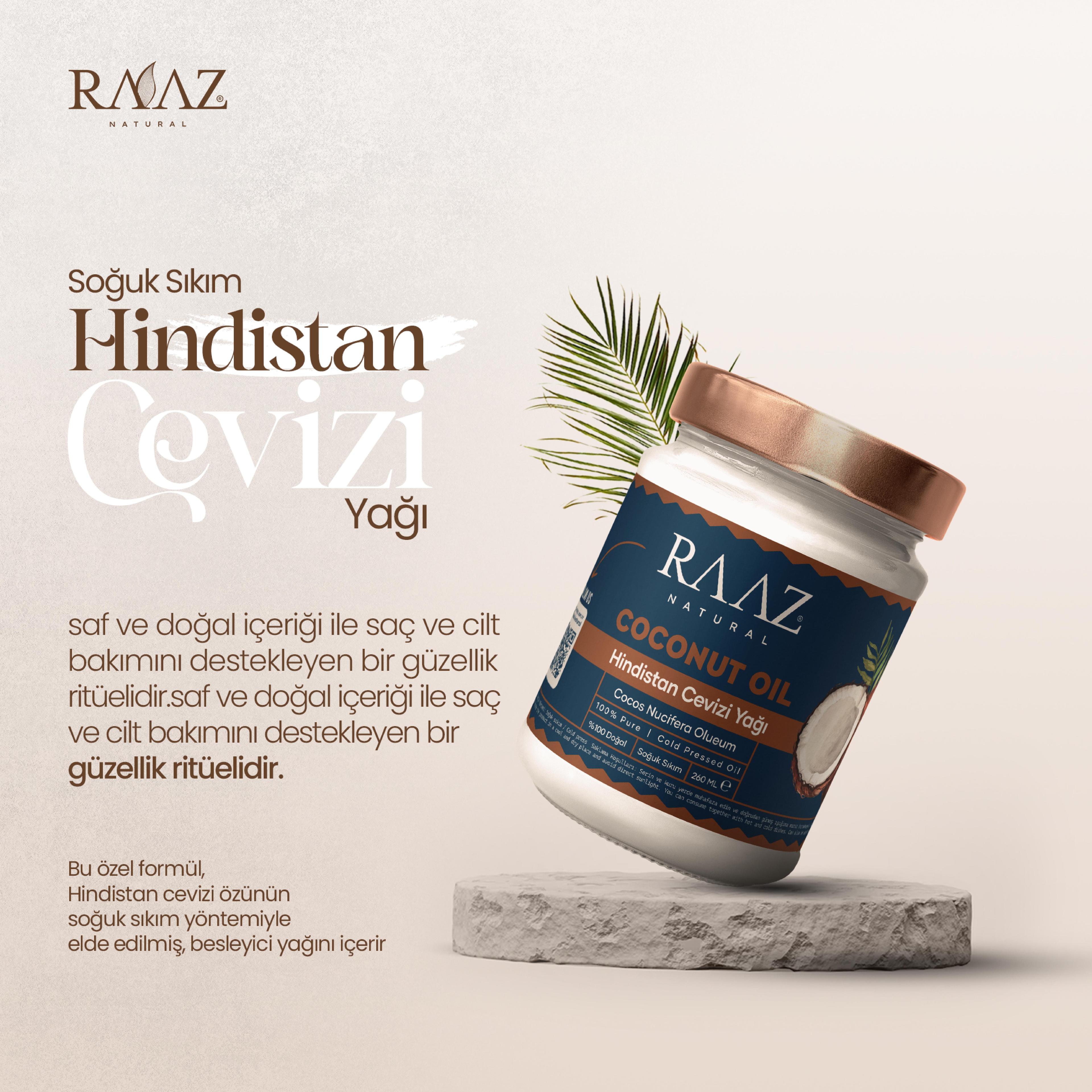 Hindistan cevizi yağı 260 ml