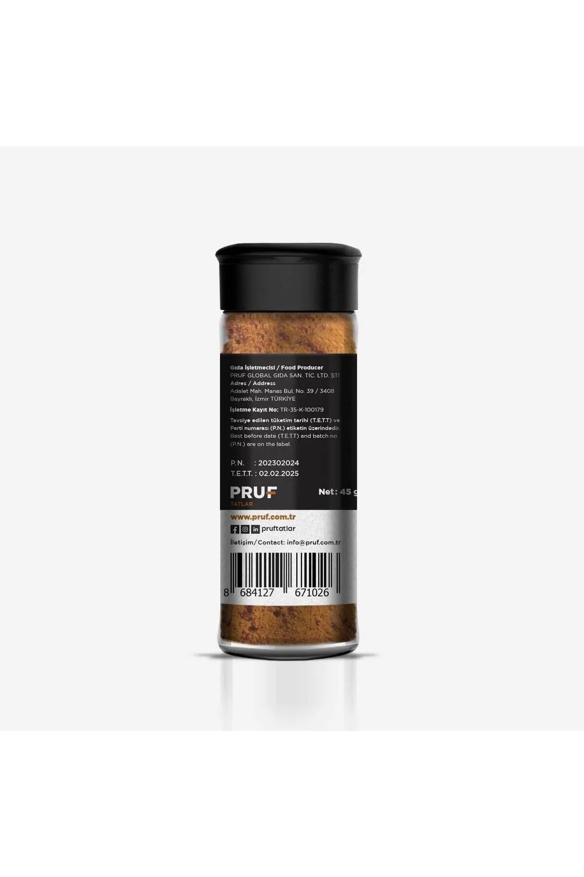 Kajun Baharatı / Kajun Çeşnisi / Cajun Seasoning 45 Gr. Sağlıklı Cam Şişe