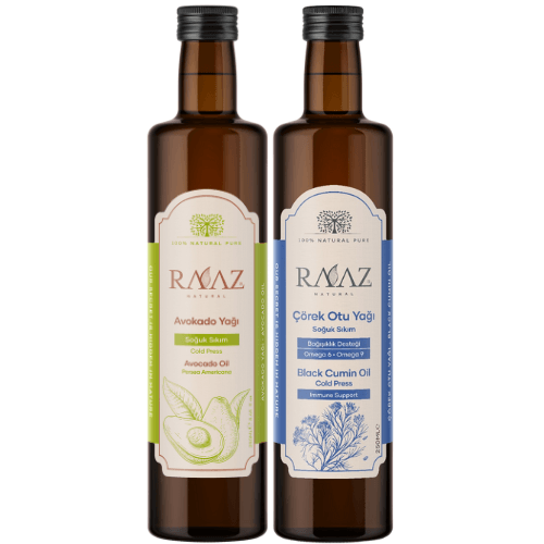 Avokado Yağı 250 ml + Çörekotu Yağı 250 ml