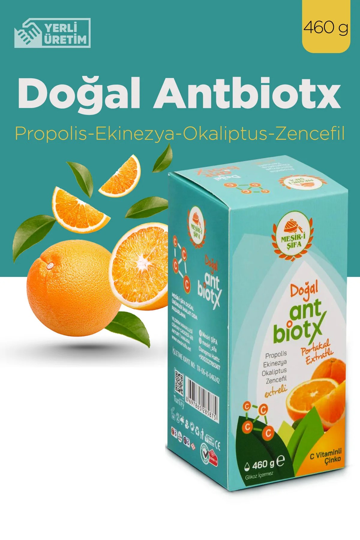 Doğal Antbiotx Propolis Ekinezya Okaliptus Zencefil 460 g