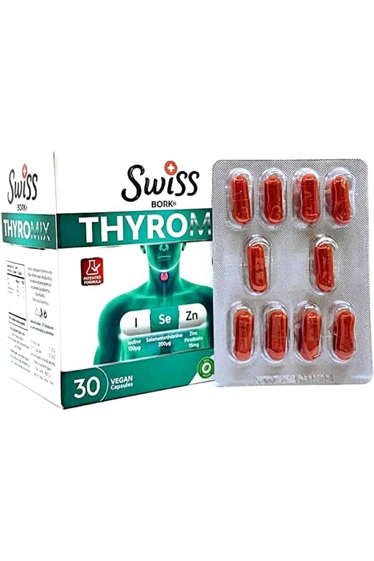 Bork Thyromix (iyot & Selenyum & Çinko Pikolinat) 30 Vegan Kapsül