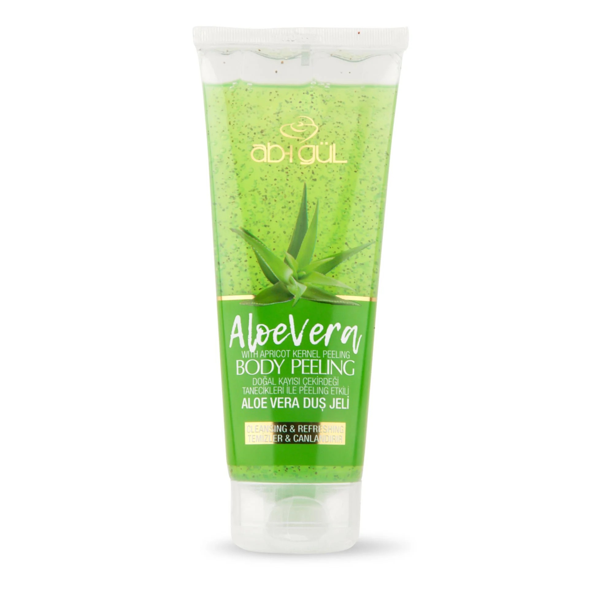 Doğal Kayısı Çekirdeği Tanecikli Aloe Vera Body Peeling Duş Jeli 250 ml