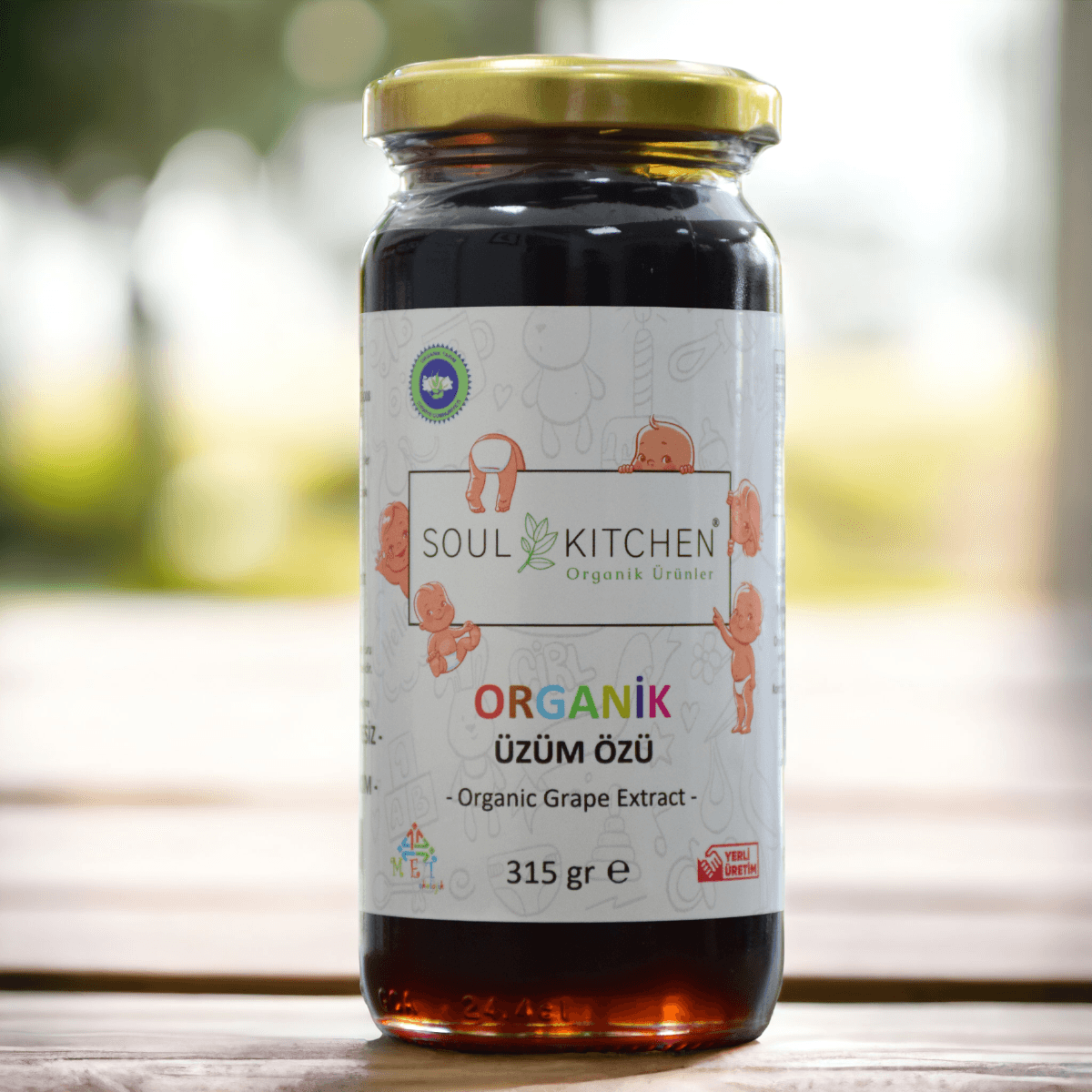 Organik Üzüm Özü 315gr (Soğuk Sıkım) (Şeker İlavesiz)