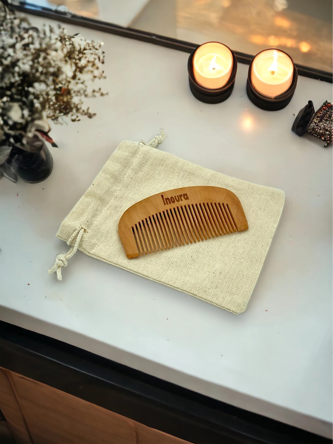 Inoura Natural Wooden Baby Comb