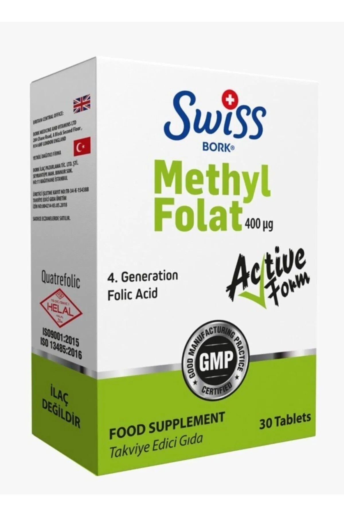 Bork Methyl Folat 400mcg 30 Tablet