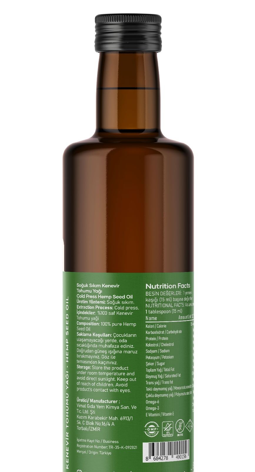 Hemp Seed Oil 250 Ml