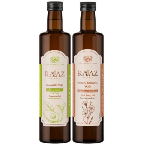 Avokado Yağı 250 ml + Keten Tohumu Yağı 250 ml – Avantajlı Set
