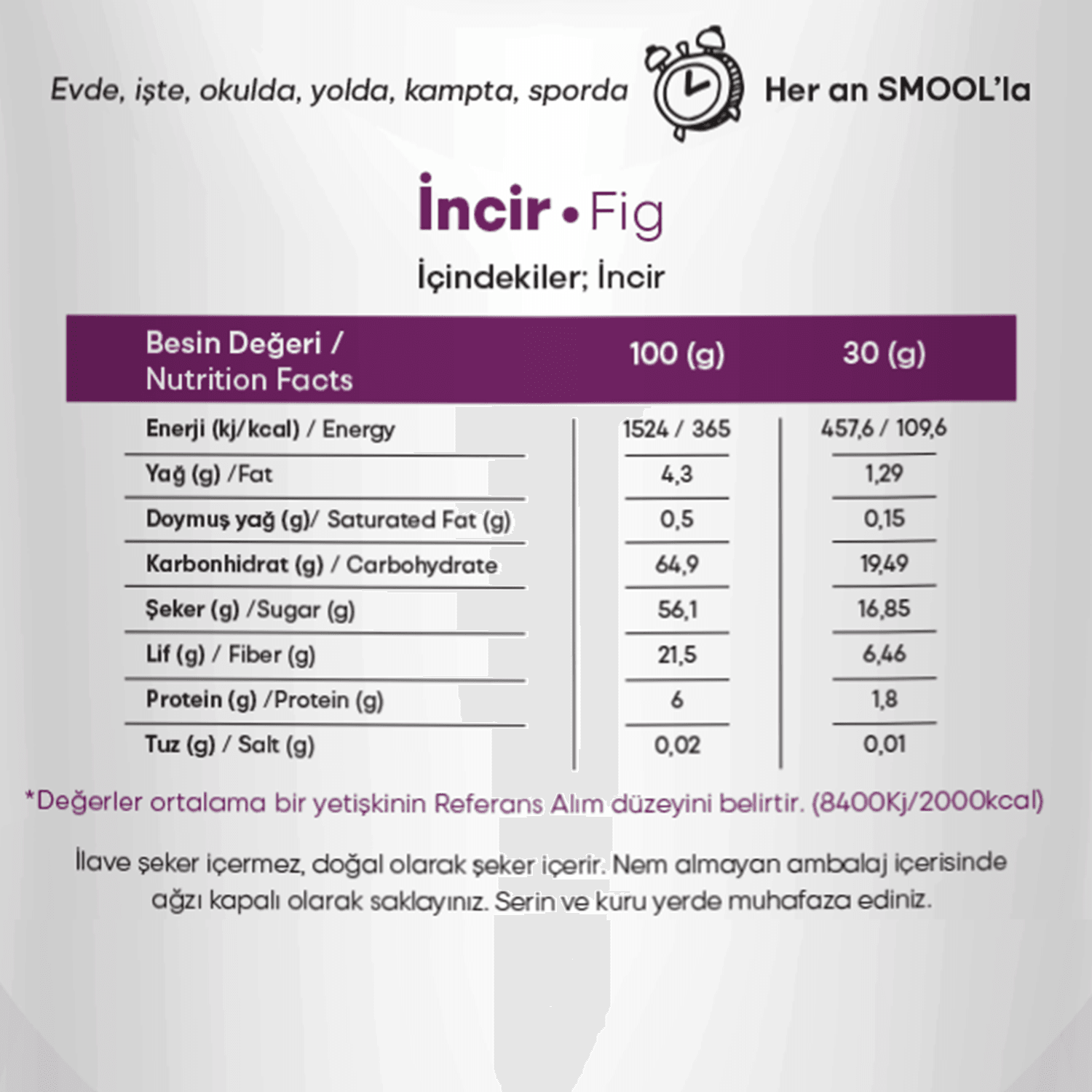 Freeze Dried Siyah Incir 30gr