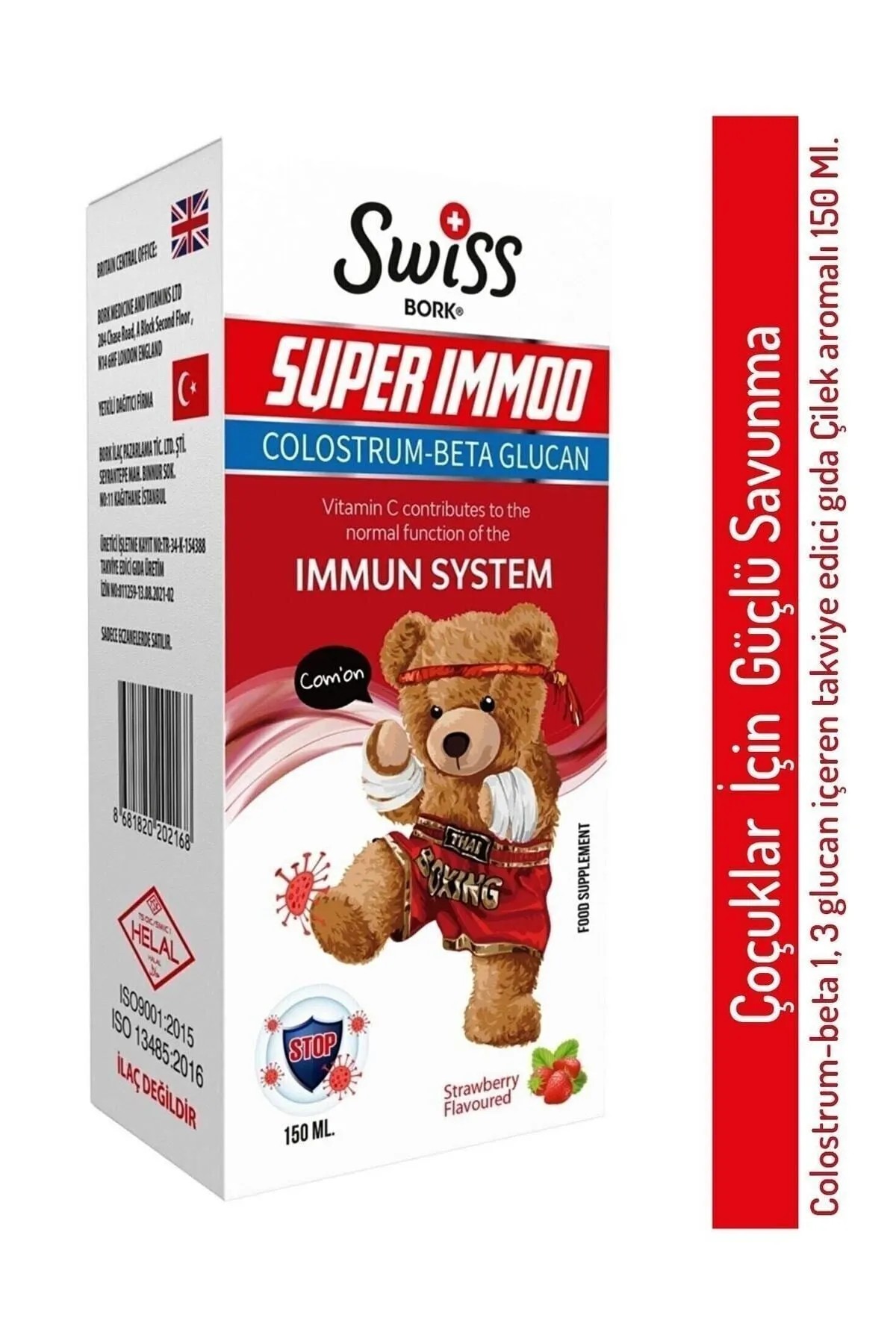 Bork Super Immoo Colostrum Beta Glucan 150ml Çocuk Vitamin Şurubu Güçlü Savunma