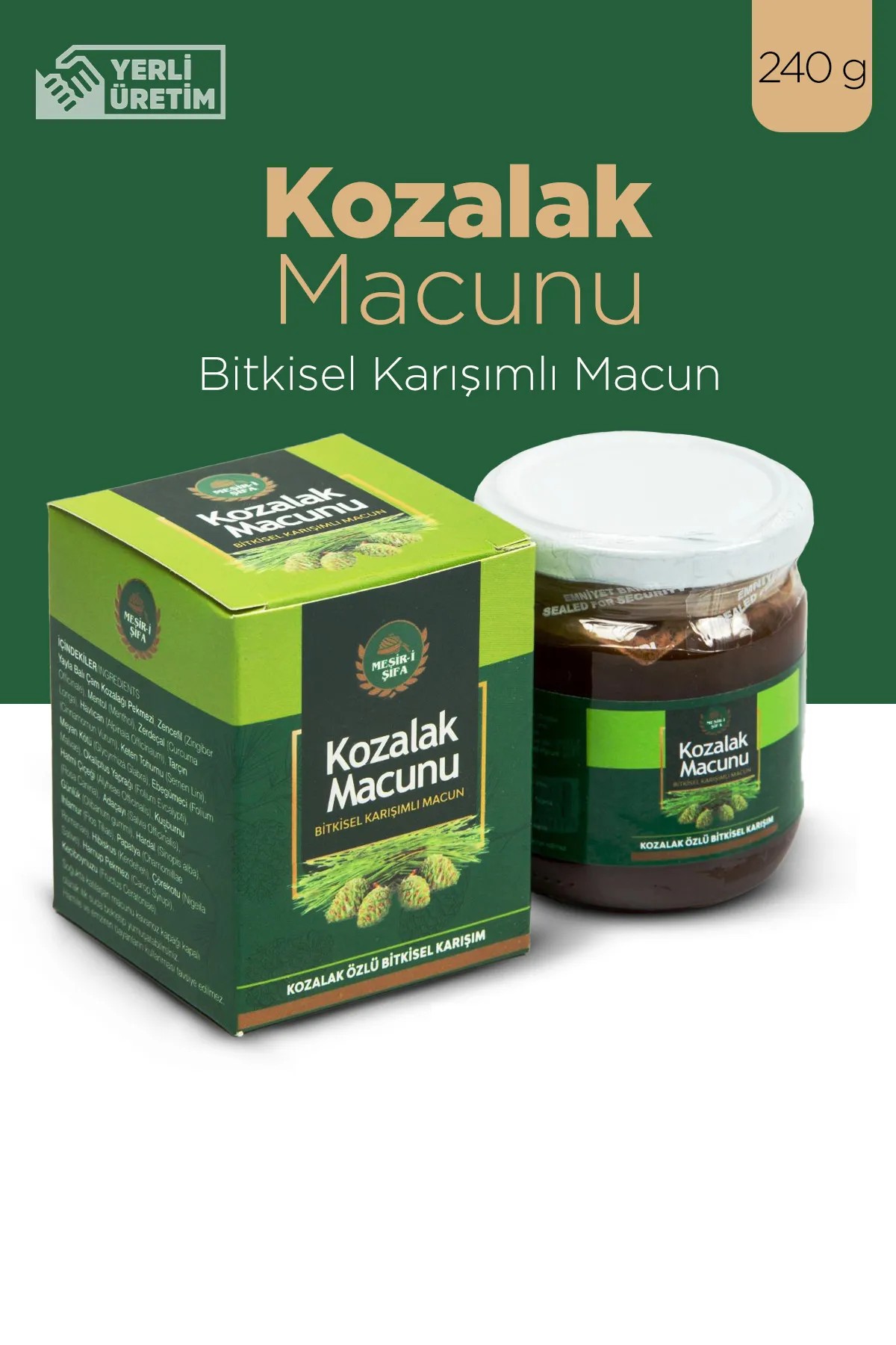 Kozalak Macunu Kozalak Özlü Bitkisel Karışımlı Macun 240g