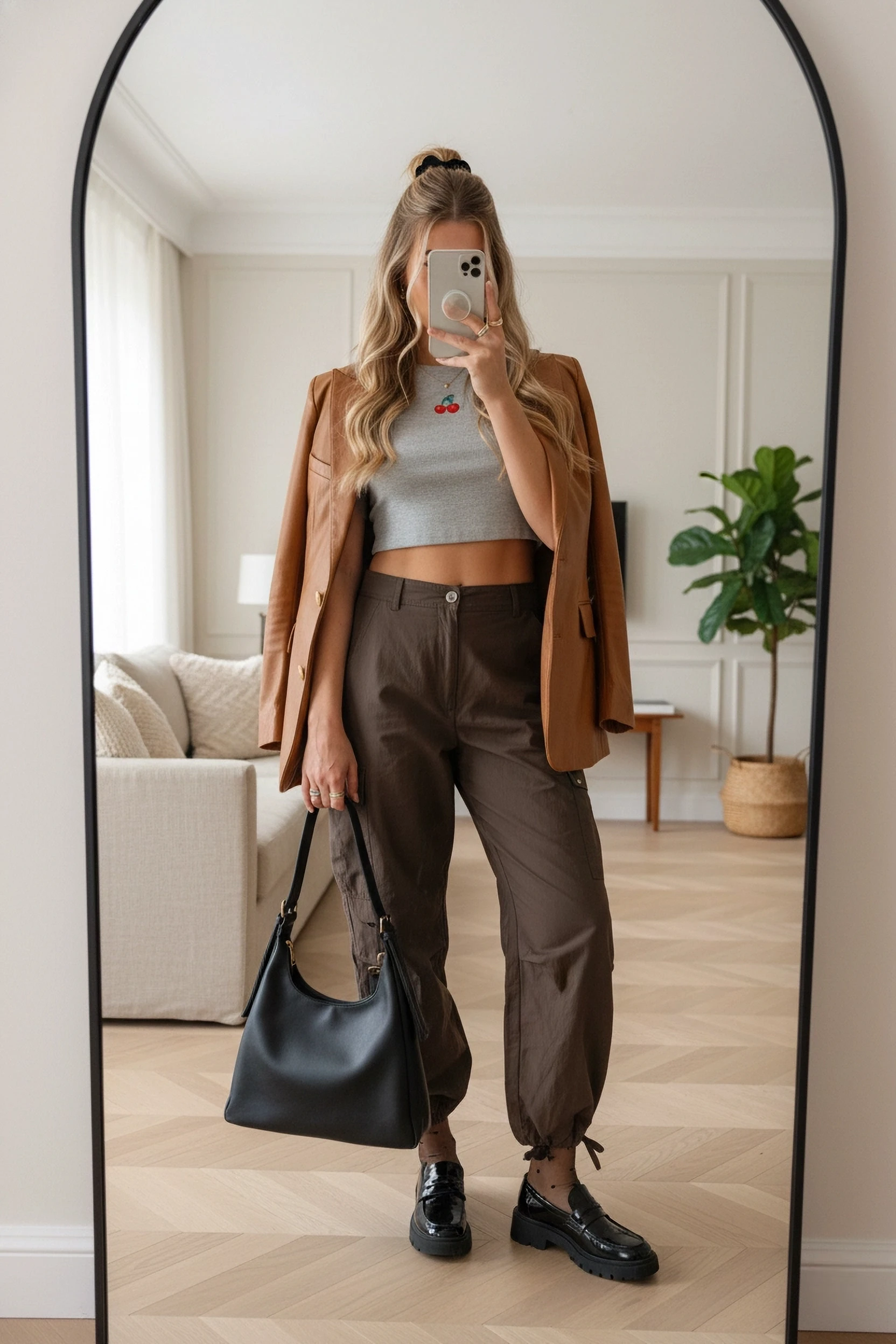 Mini Charmlı Omuz Çantası