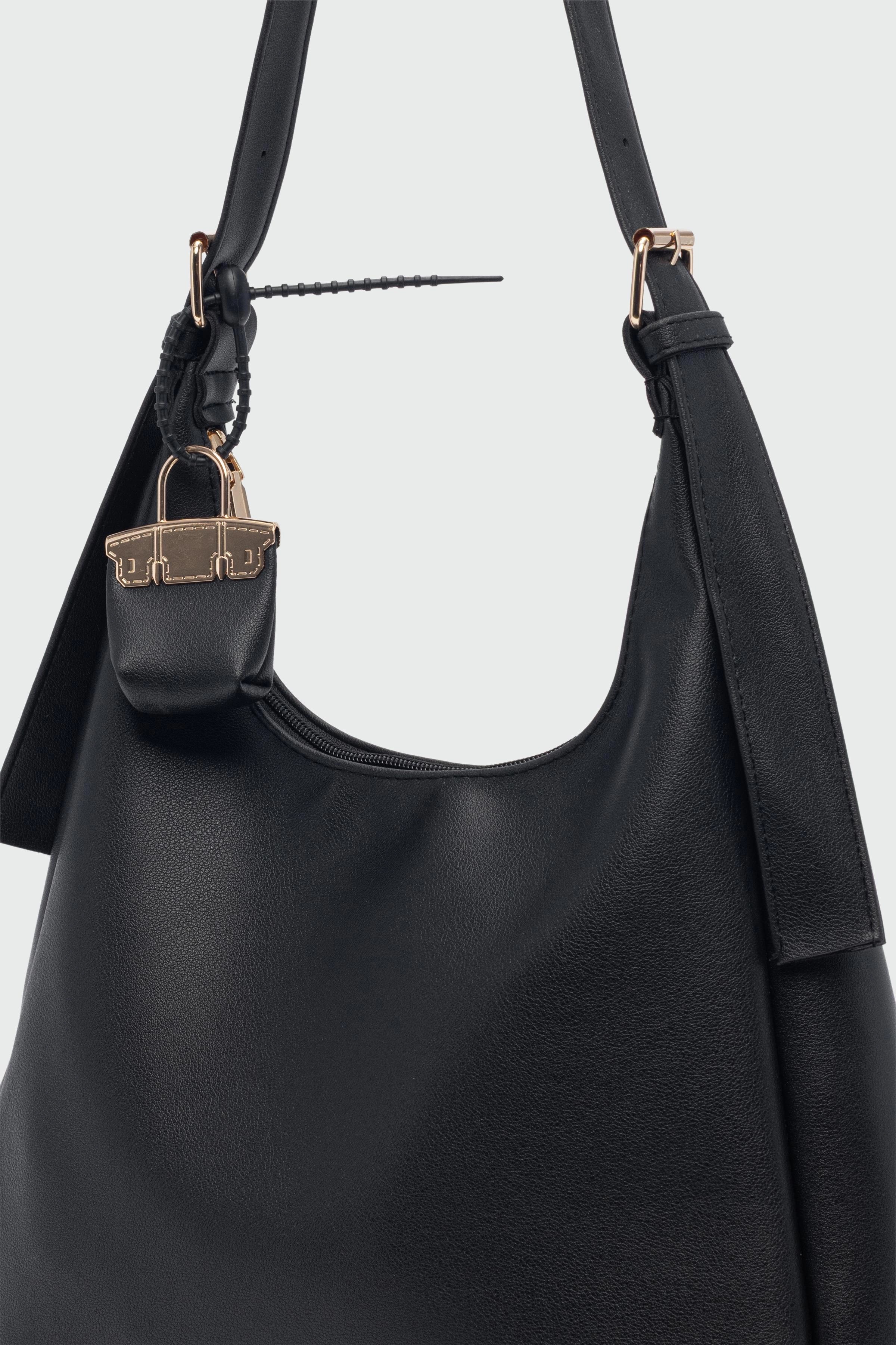 Mini Charmlı Omuz Çantası