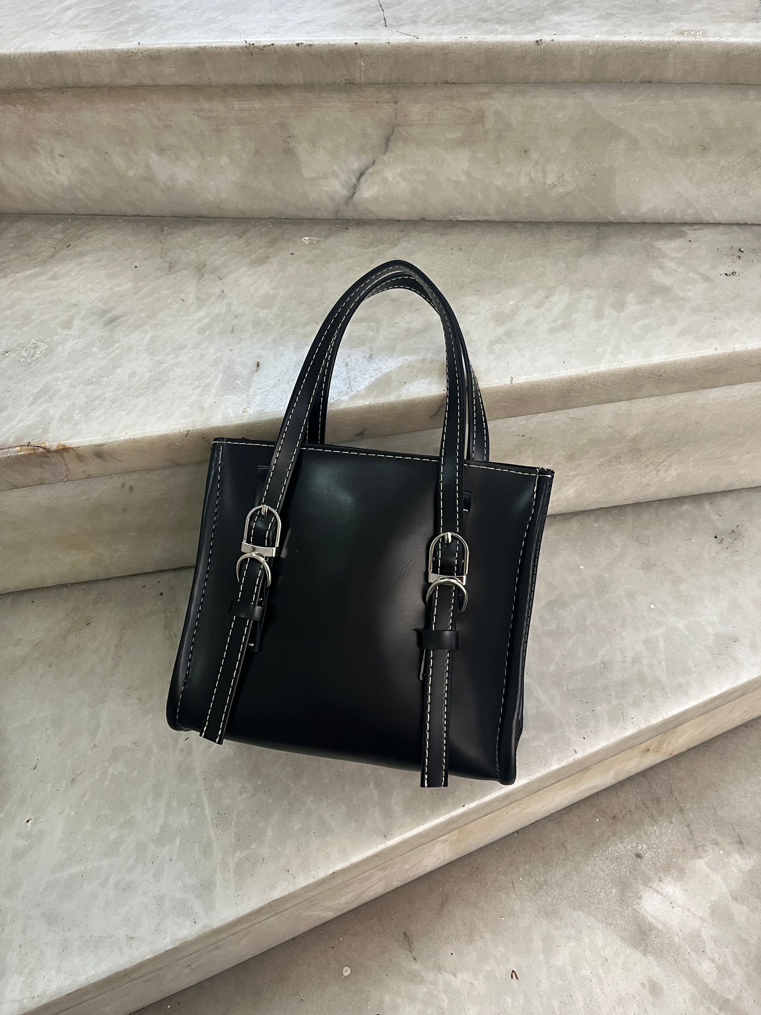Dikiş Detaylı Tote Çanta