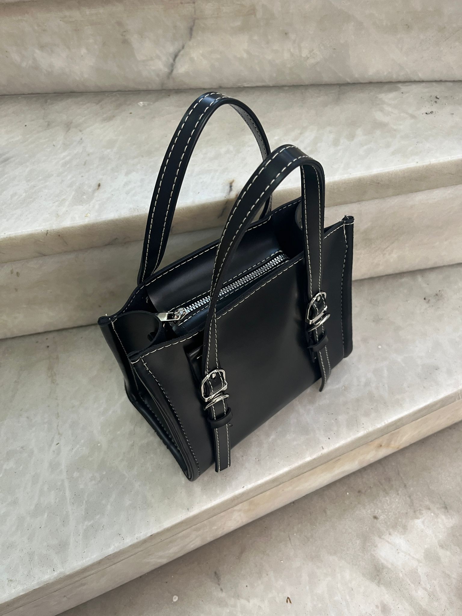 Dikiş Detaylı Tote Çanta