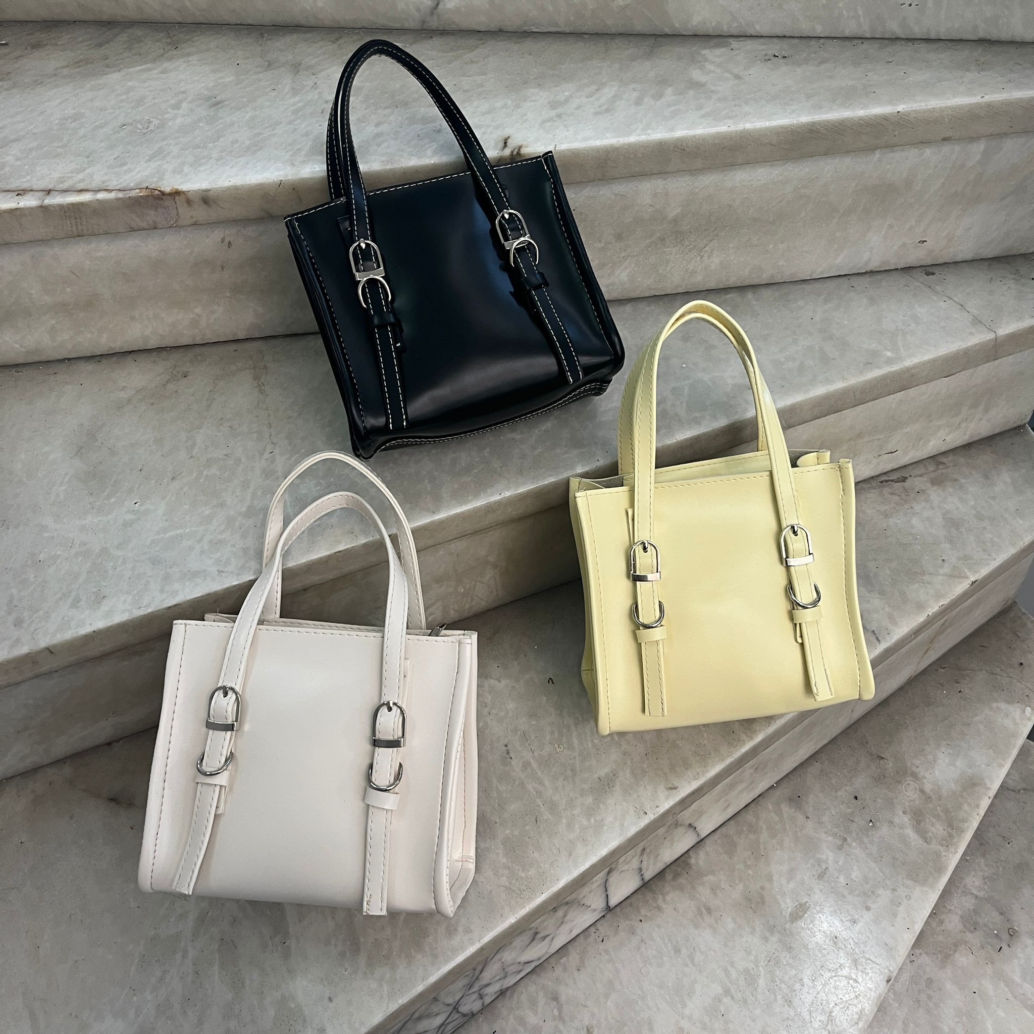 Dikiş Detaylı Tote Çanta