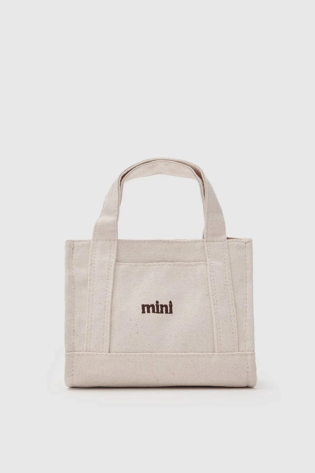 Mini Keten Mıknatıs Kapaklı El Kol ve Omuz Çantası