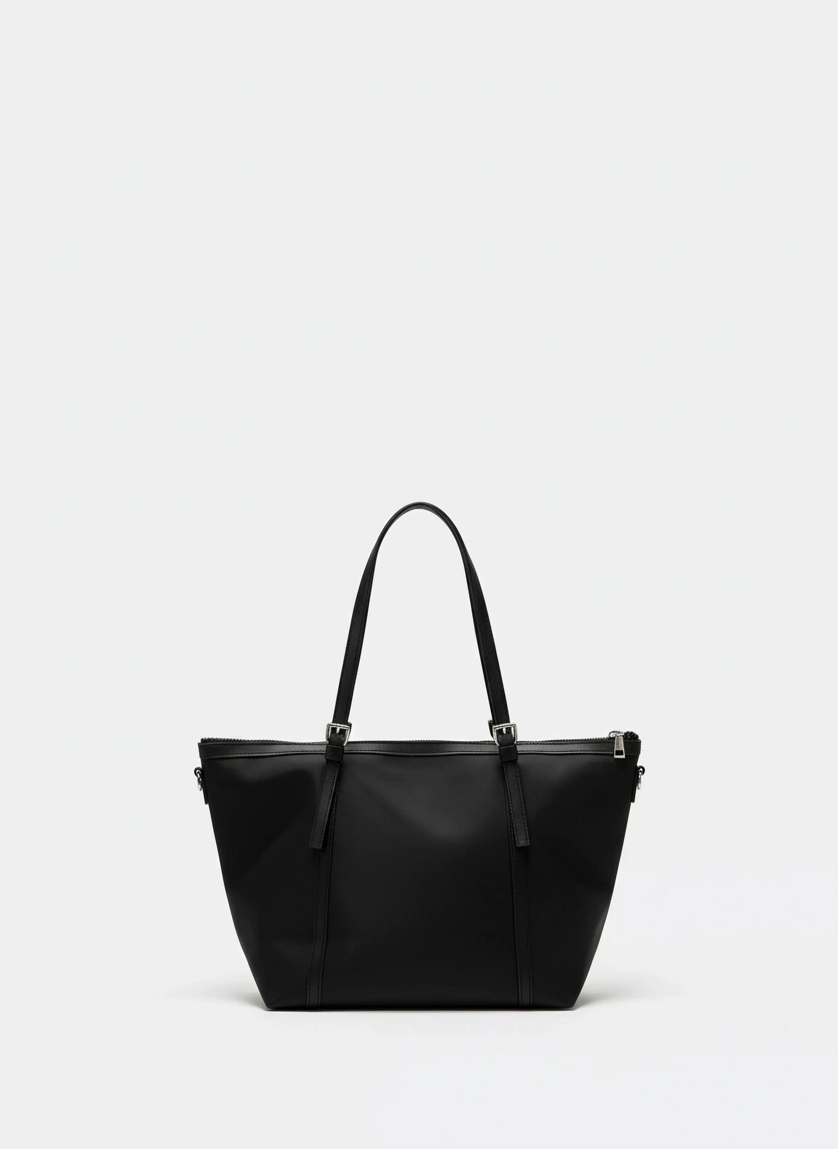 Çift Askılı Omuz Çantası - Siyah