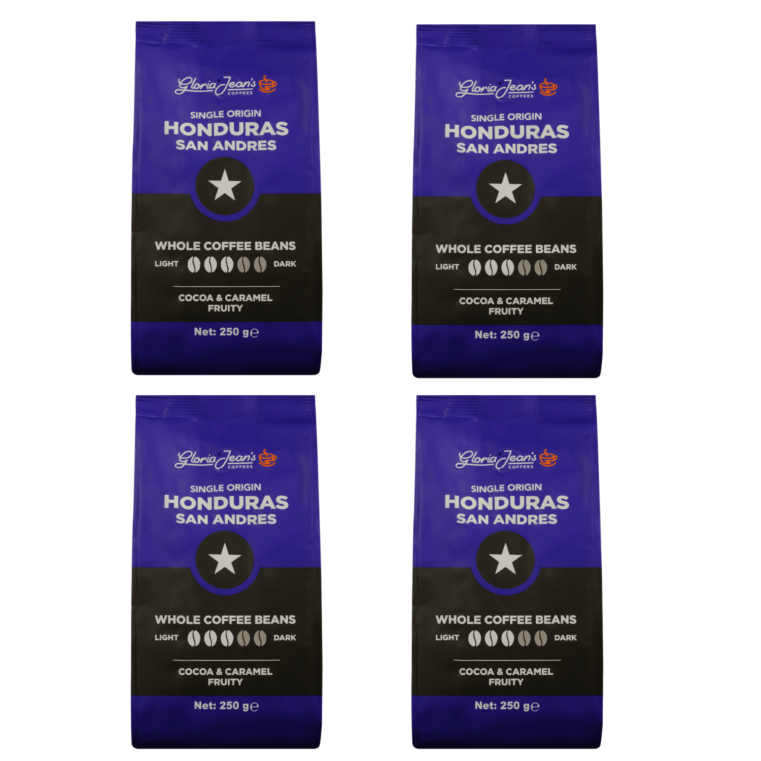 Gloria Jean's Honduras San Andres 250 Gr 4'lü Paket