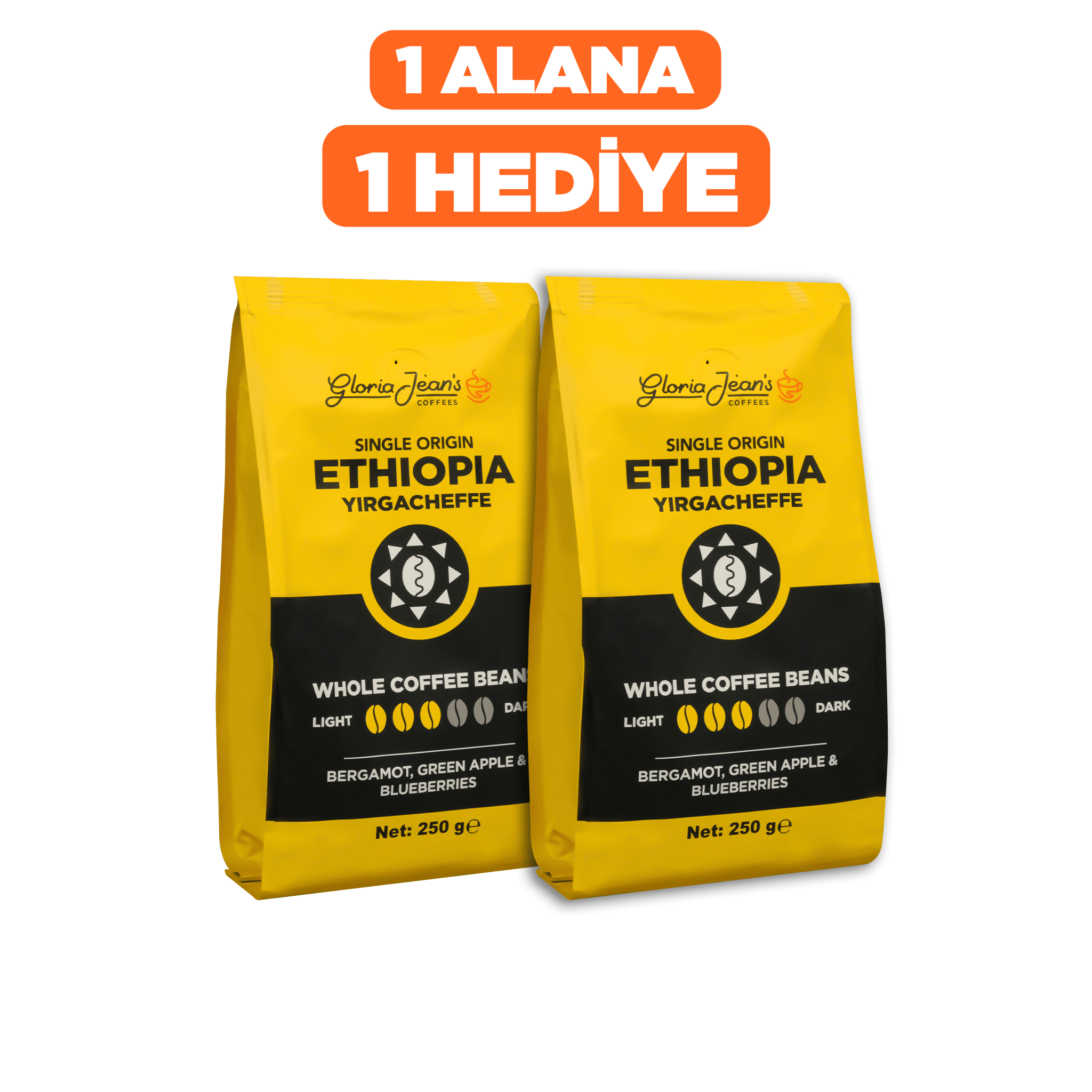 Gloria Jean's Ethiopia Yirgacheffe 250 Gr