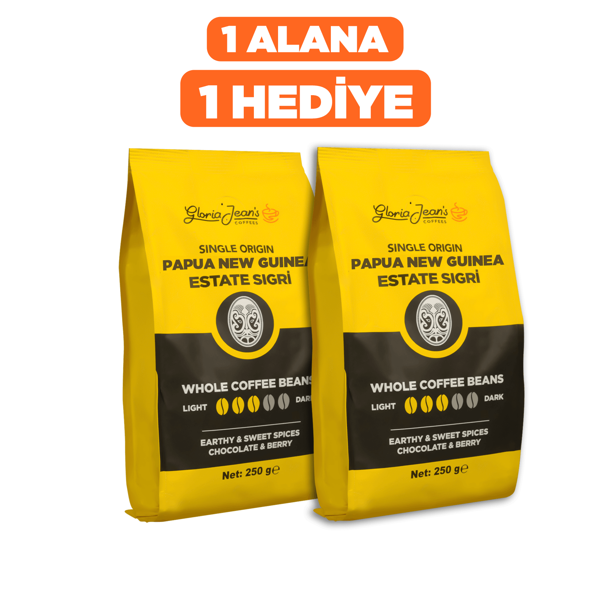 Gloria Jean's Papua Yeni Gine Estate Sigri 250 Gr