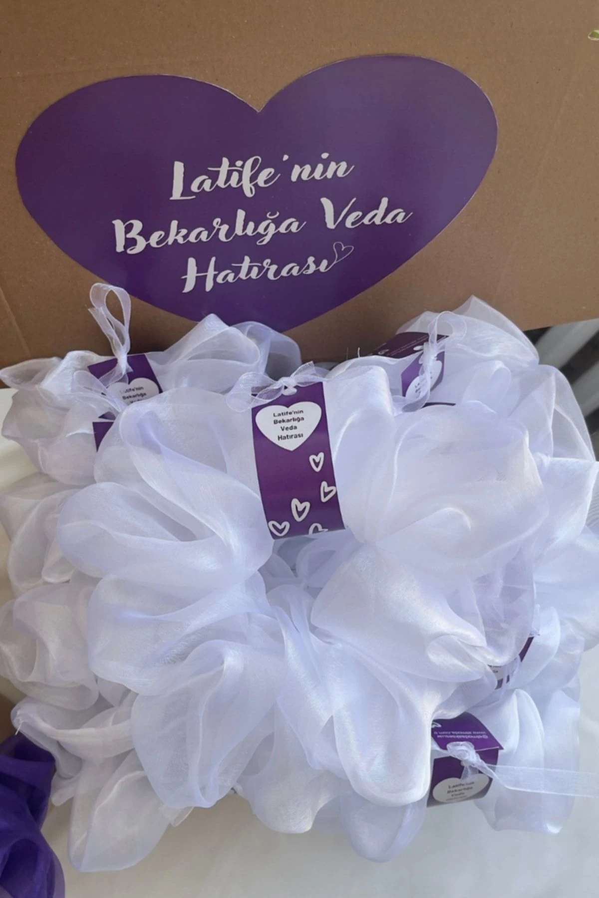 Xl Organze Lastikli Toka Bekarlığa Veda Kına Gecesi Düğün Nedime Hediyesi / 25'li