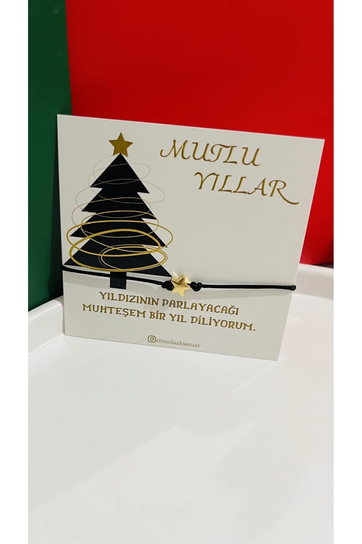 Yeni Yıl Yıldız Şans Bilekliği - Yeni Yılda Yıldızın Parlasın - Yılbaşı Hediyesi