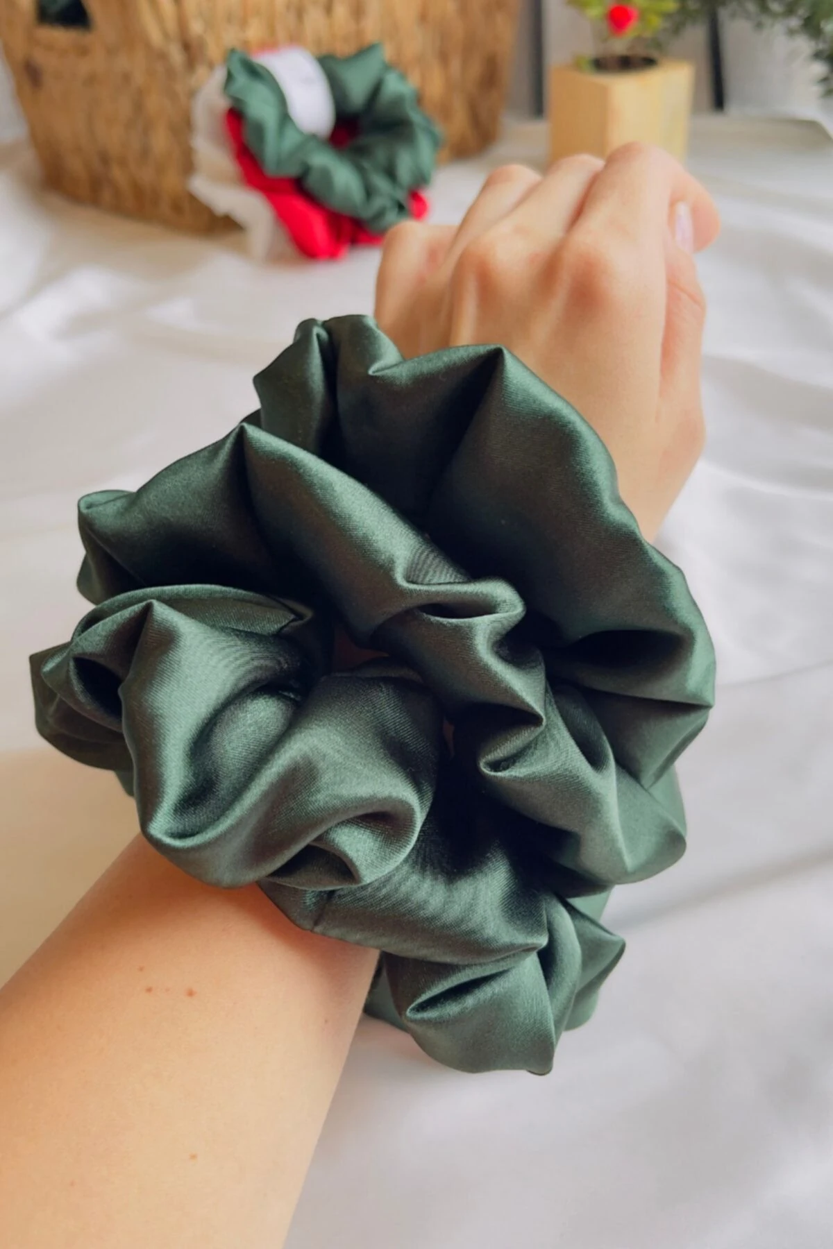 3'lü Saten Simit Toka