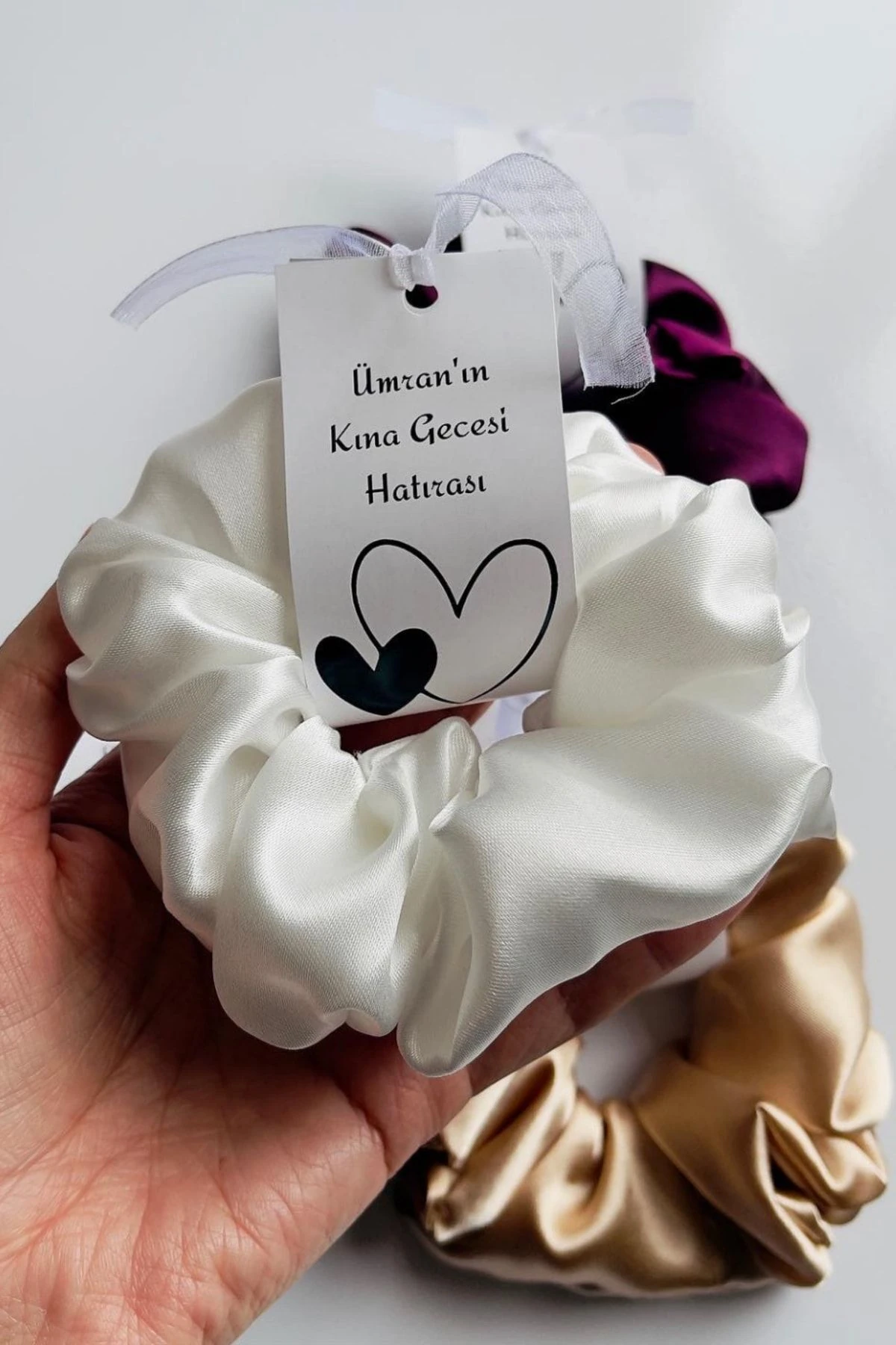 Orta Boy Saten Lastikli Simit Toka Bekarlığa Veda Kına Gecesi Düğün Nedime Hediyesi / 25'li