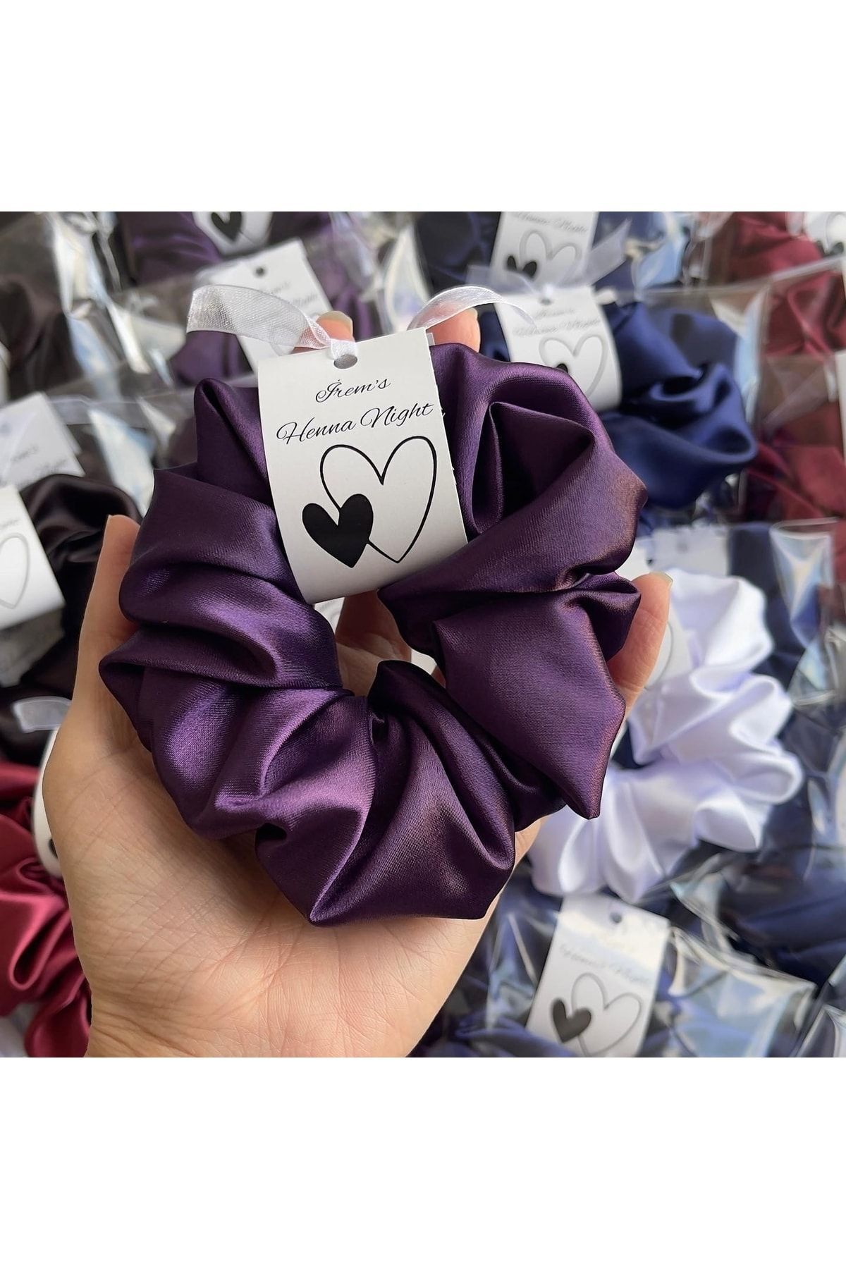 Orta Boy Saten Lastikli Simit Toka Bekarlığa Veda Kına Gecesi Düğün Nedime Hediyesi / 25'li