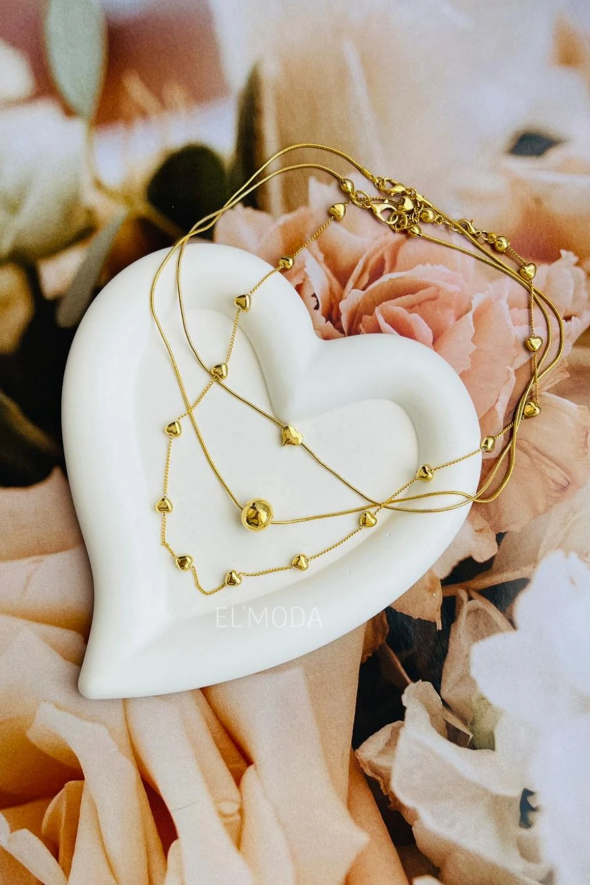 Kalp Dekoratif Takı Tabağı,Sunumluk, Mumluk, Takı Çekim Standı