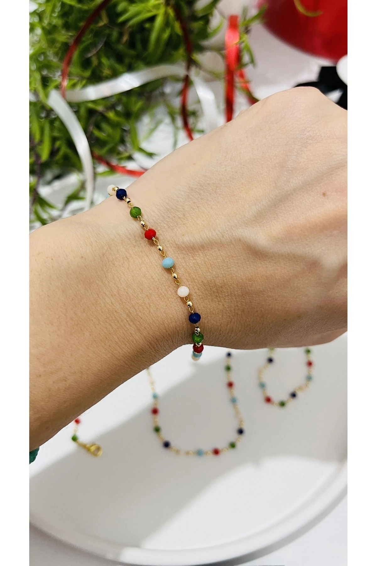 Yılbaşı Konsept Kolye Bileklik Hediye Seti - Yılbaşı Hediye Kutusu