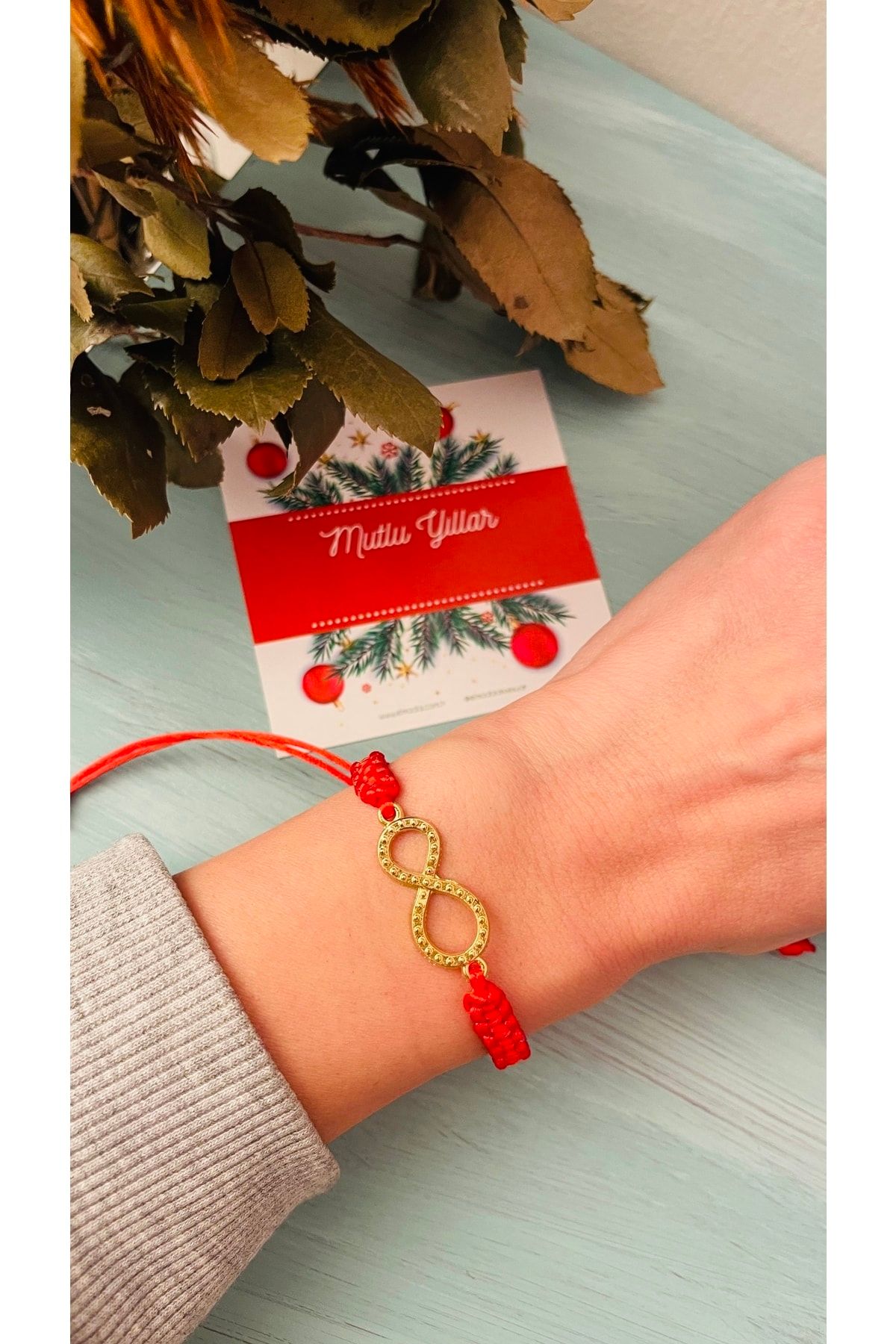 Yılbaşı Hediyesi  Altın Kaplama Sonsuzluk Bilekliği